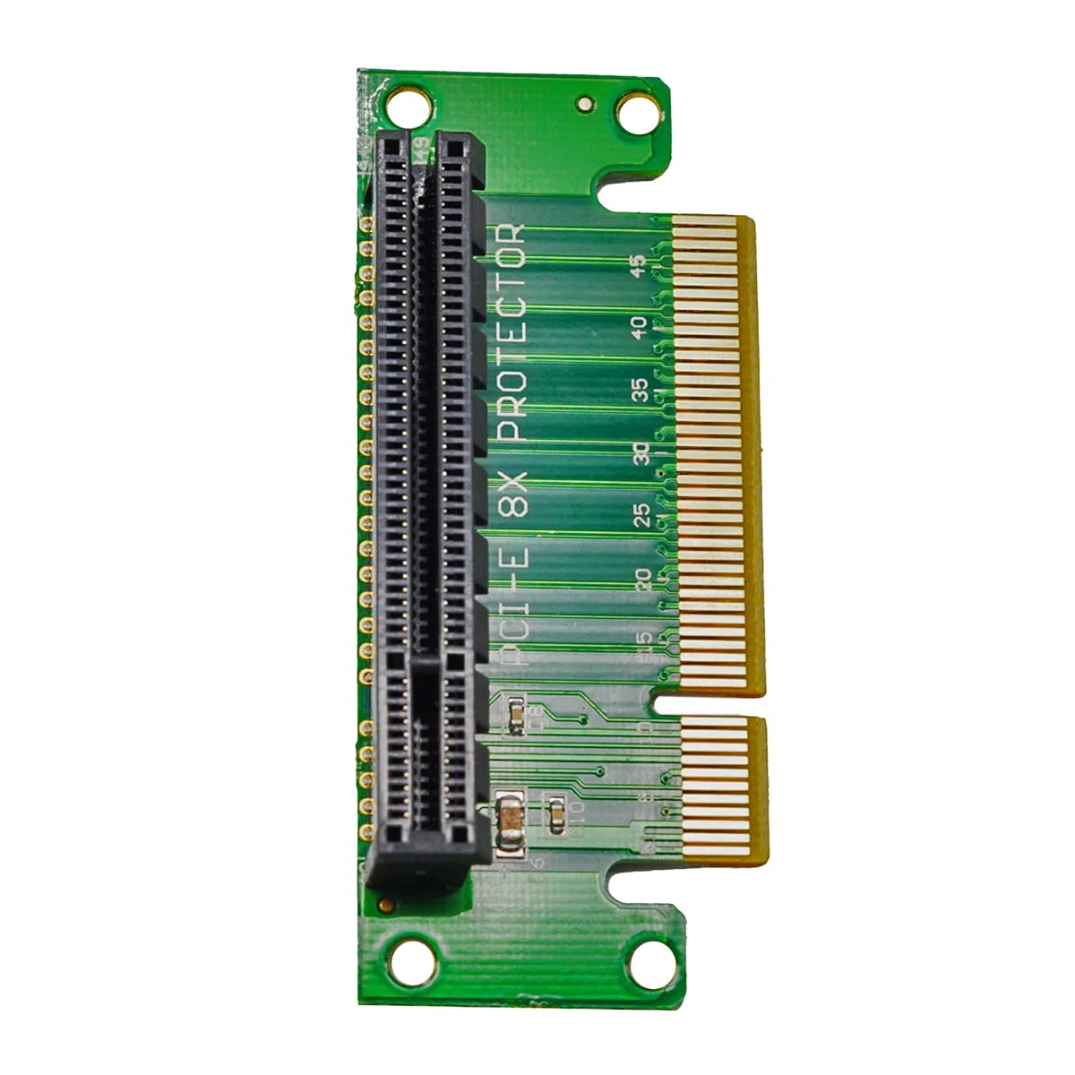 WLGQ PCIE X8 Protector Riser Card, PCI-E PCI Express 90 gradi maschio a femmina adattatore, confezione da 2