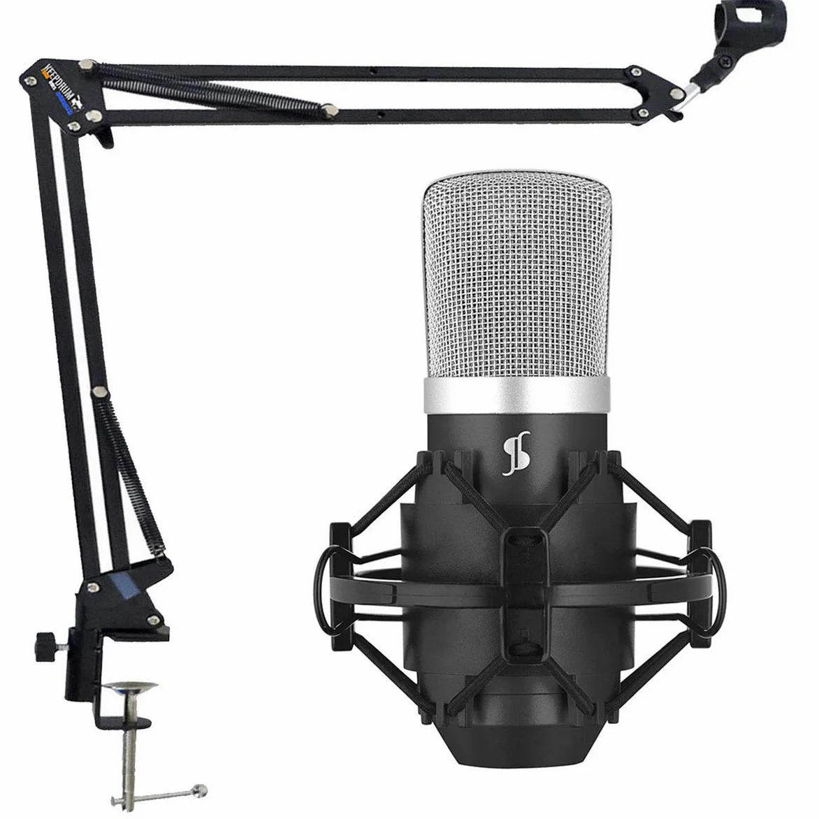 Stagg SUM40 - Microfono a condensatore USB + treppiede a braccio snodato Keepdrum