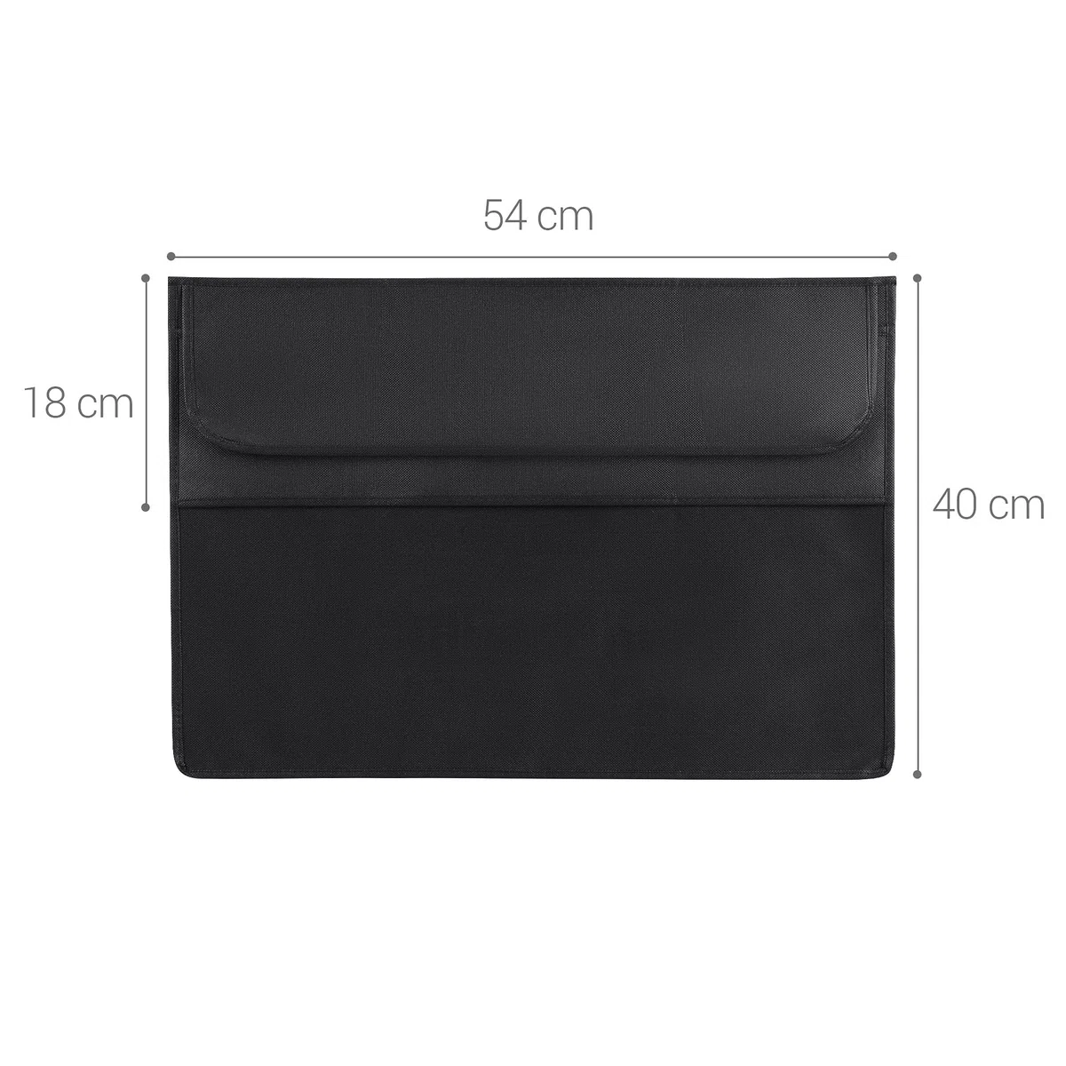 kwmobile Cover Compatibile con 20-22" Monitor - Fodero per Monitor - Copertura Antipolvere Schermo PC con 2 Tasche Extra - Bianco/Nero