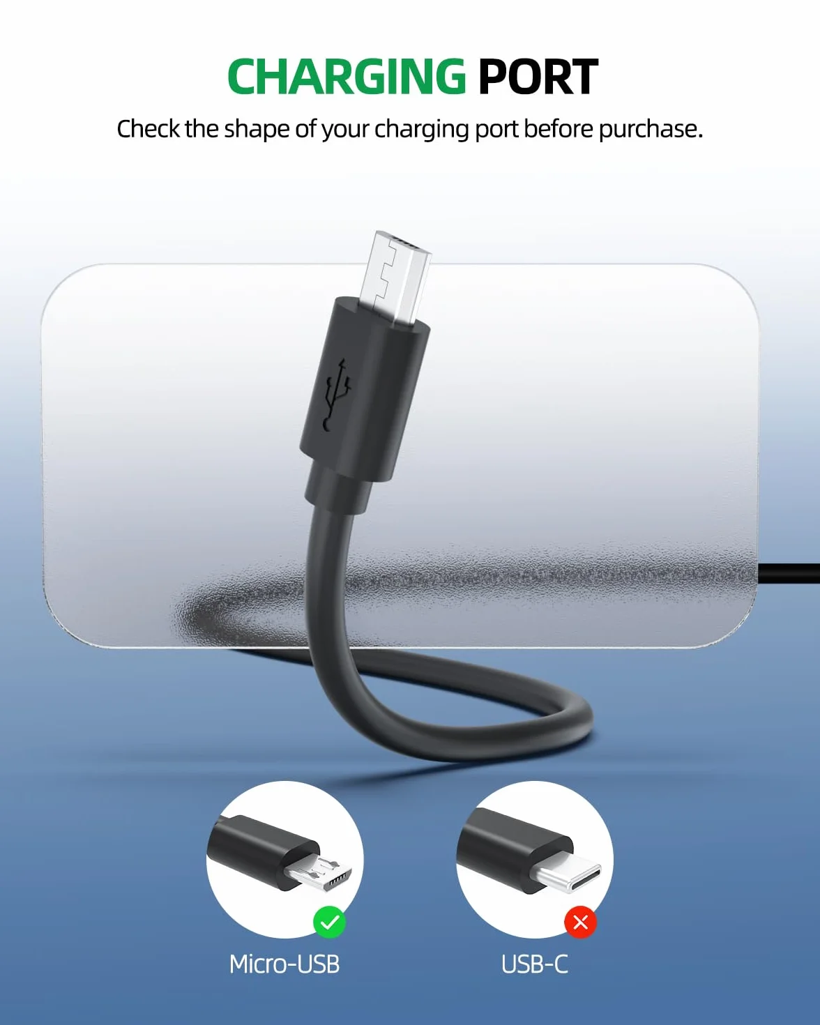Superer Caricatore Compatibile con Kindle Paperwhite E-Reader Tablet Micro-USB Caricabatterie Caricatore Alimentatore 5V 2A 10W 1,5M