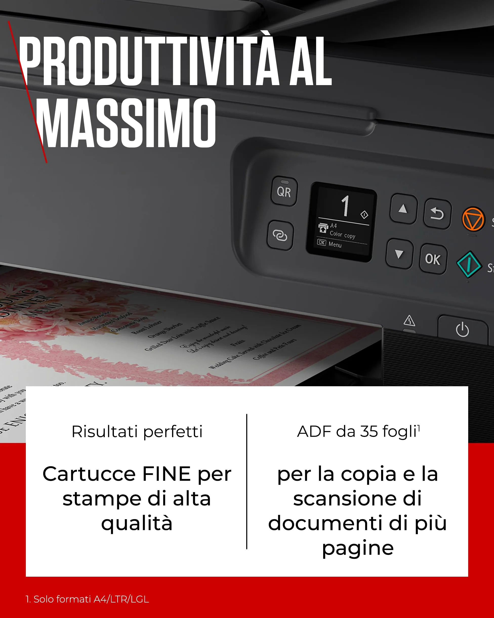 Canon PIXMA TS7450i Stampante Multifunzione Wireless - Stampa a Colori, ADF - Ideale per Casa e Ufficio