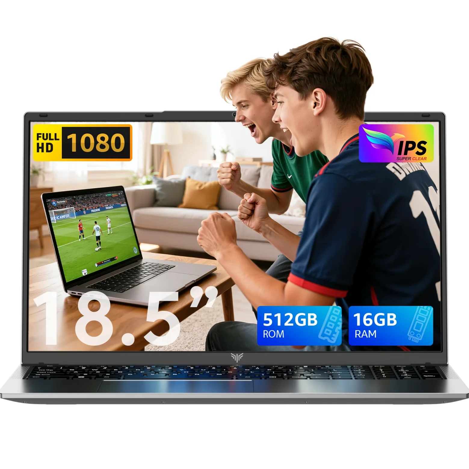 ACEMAGIC 18.5 PC Portatile 16GB RAM | Batteria 8000 mAh,SSD 512GB,Notebook Computer Portatile e PC Portatile per Ufficio e Intrattenimento, 4 Core 4 Threads