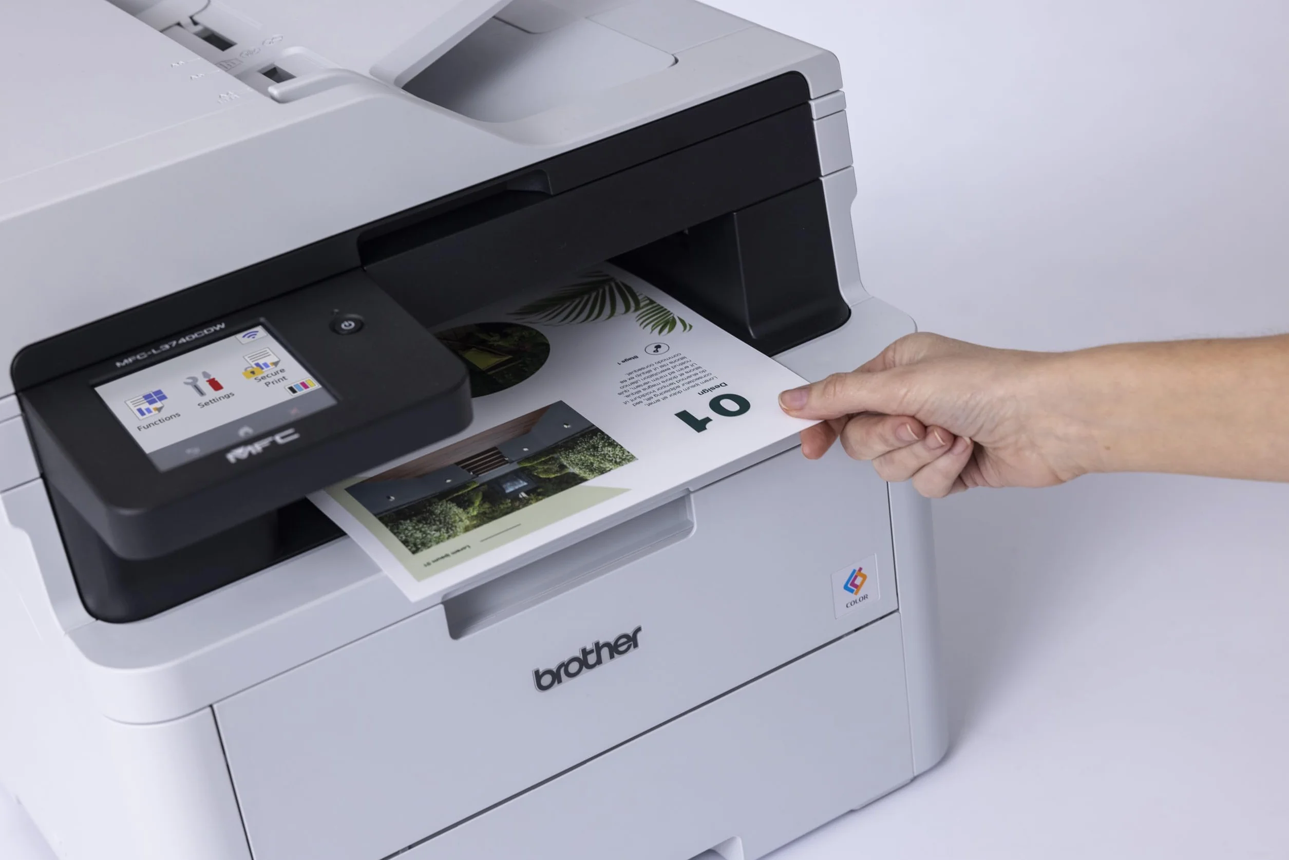 Brother MFC-L3740CDW - Dispositivo multifunzione 4 in 1 a colori con Wi-Fi/LAN e stampa fronte/retro