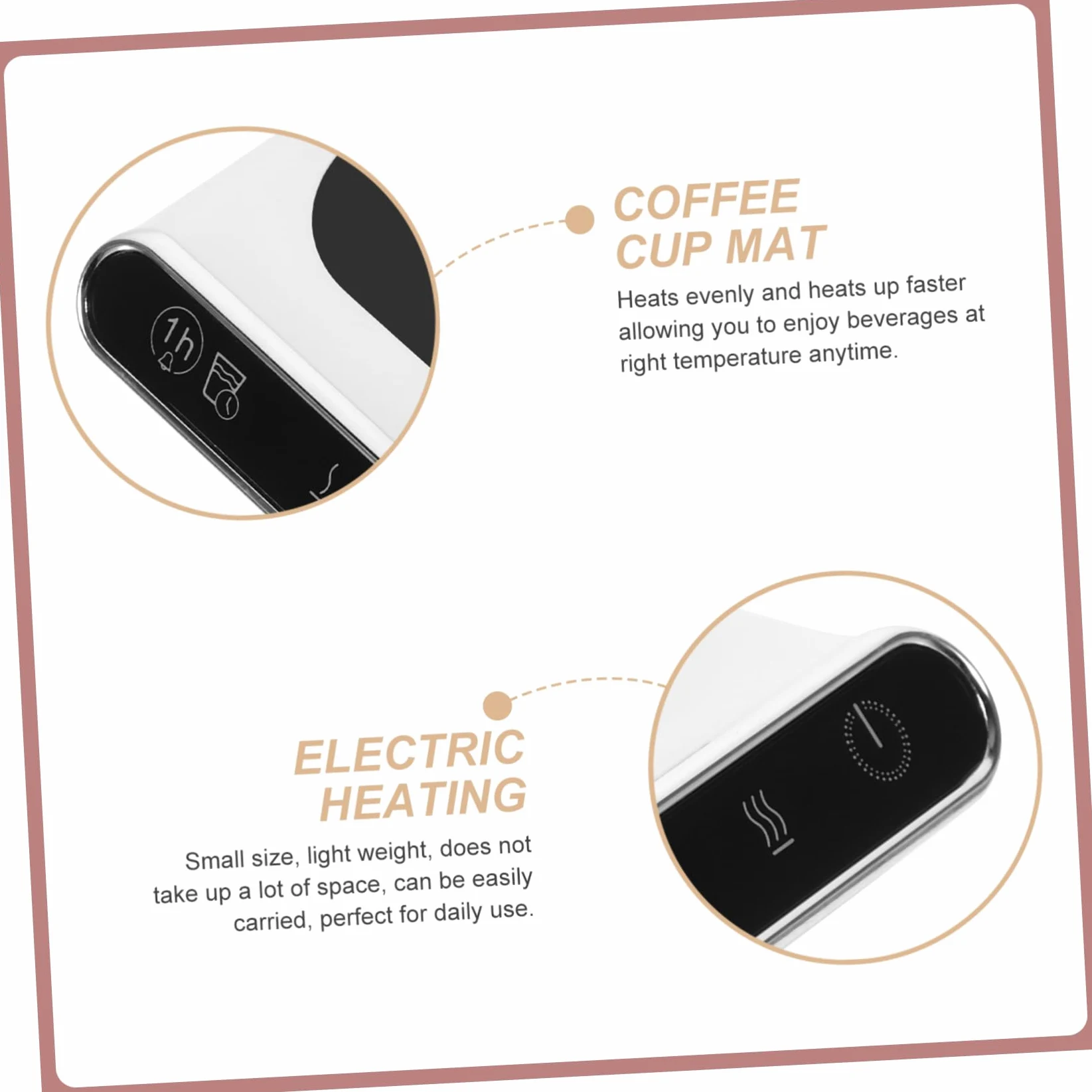 Scalda Tazze Usb Sottobicchiere Riscaldante Per Ufficio Scrivania Tre Velocità Regolabili Automatico Caldo Bevande Caffè Tè Cioccolata