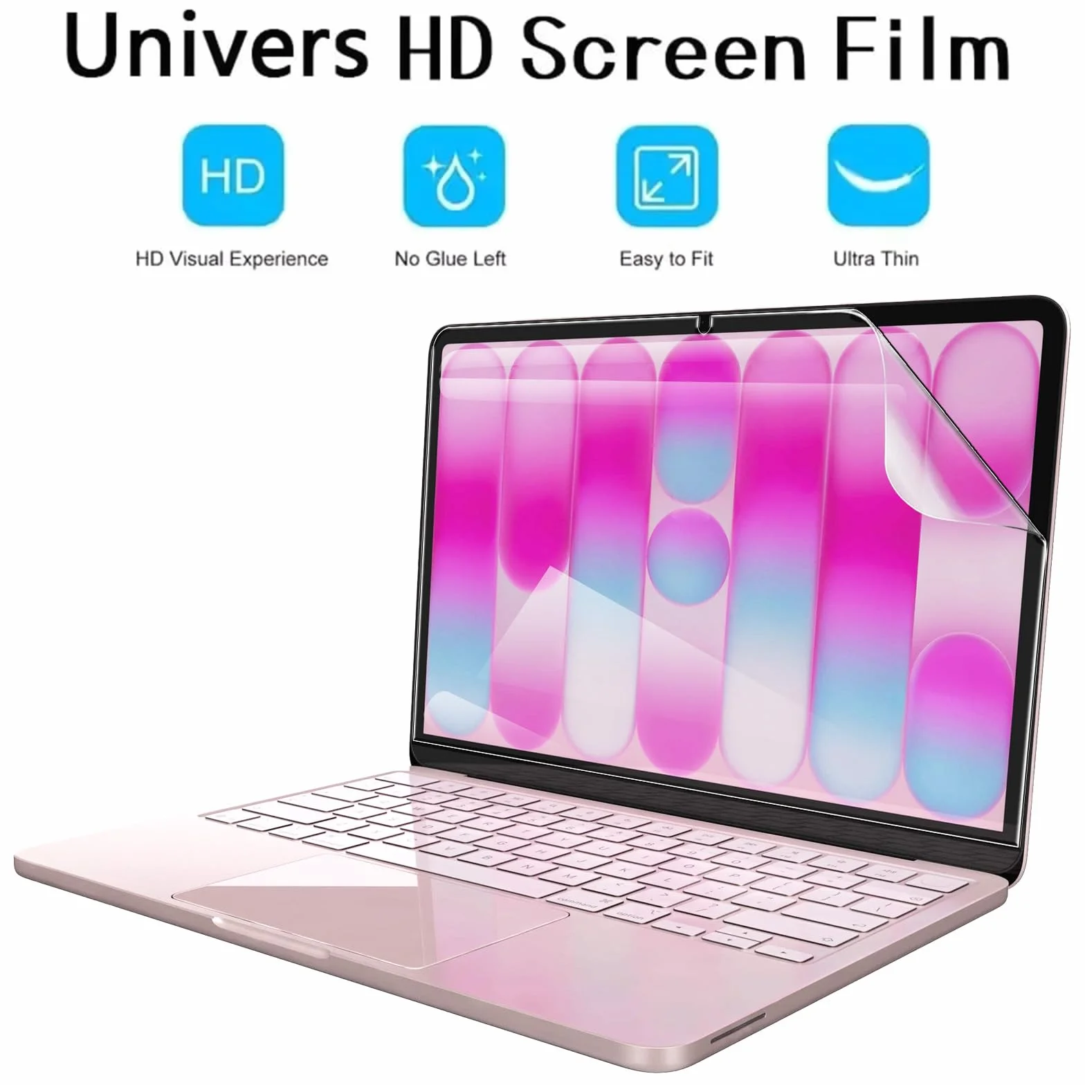 Pellicola Protettiva per MacBook Neo 13 Pollici, [2 Pezzi] Soft PET Ultra Sottile Protezione Schermo, Anti-Graffio, Senza Bolle, HD Trasparente Pellicola Protector Film