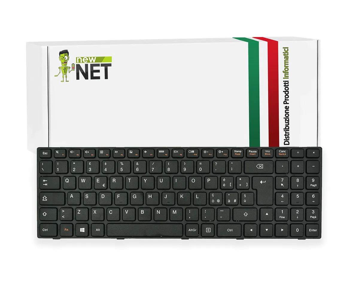 new net Keyboards - Tastiera Italiana Compatibile con Lenovo IdeaPad b50-10 100-15 100-15iby 100-15ib PK131ER1A10 9Z.NCLSN.00U V153302AK1 NSK-BR00I NSK-BR0SN PK131ER1A11 (con frame)