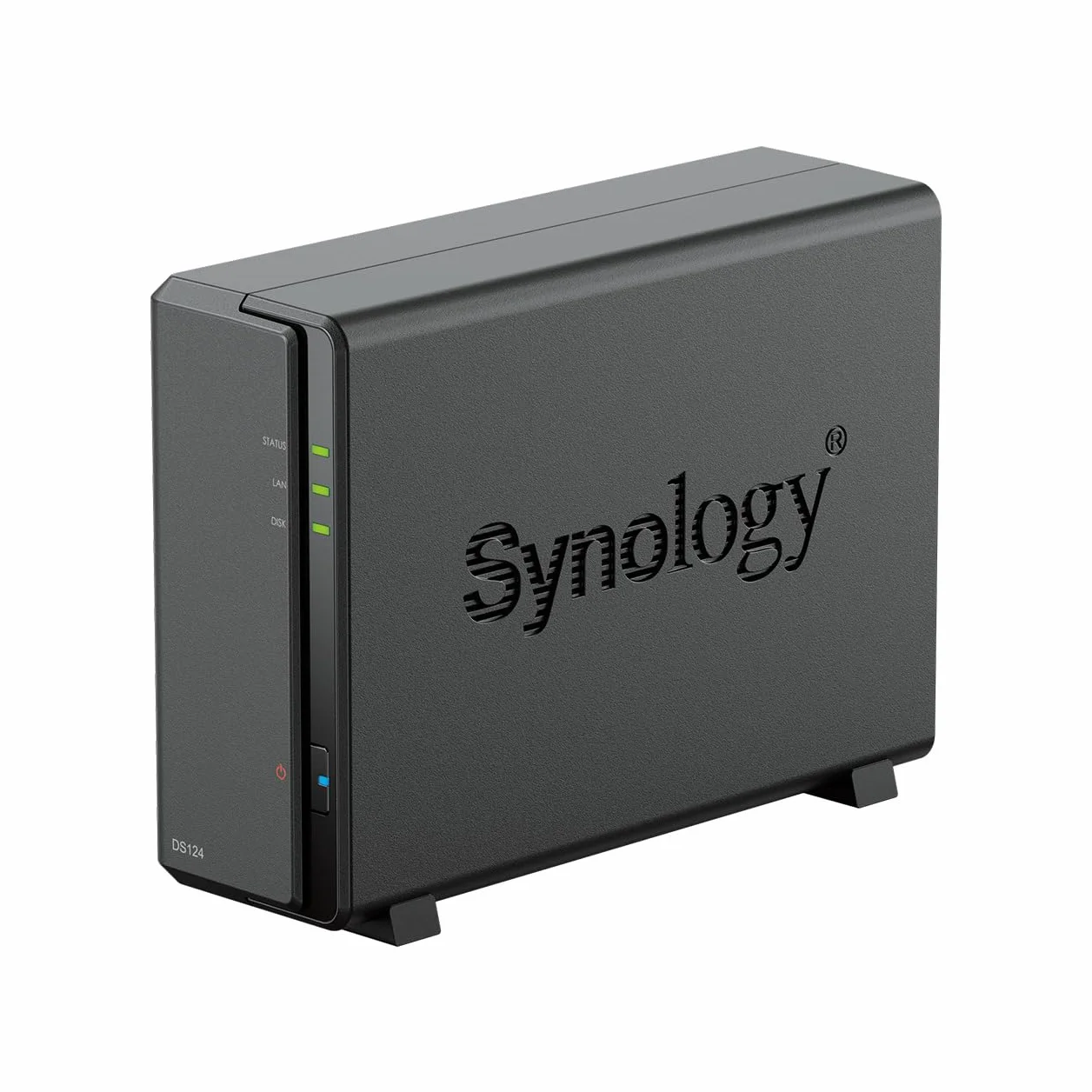 Synology DS124 1-Bay Discstation NAS (Realtek RTD1619B 4-core 1.7GHz 1GB DDR4 RAM 1xRJ-45 1GbE) 4TB Bundle con 1 x 4TB WD Red Plus HDD (WD40EFPX - 68C6CN0)