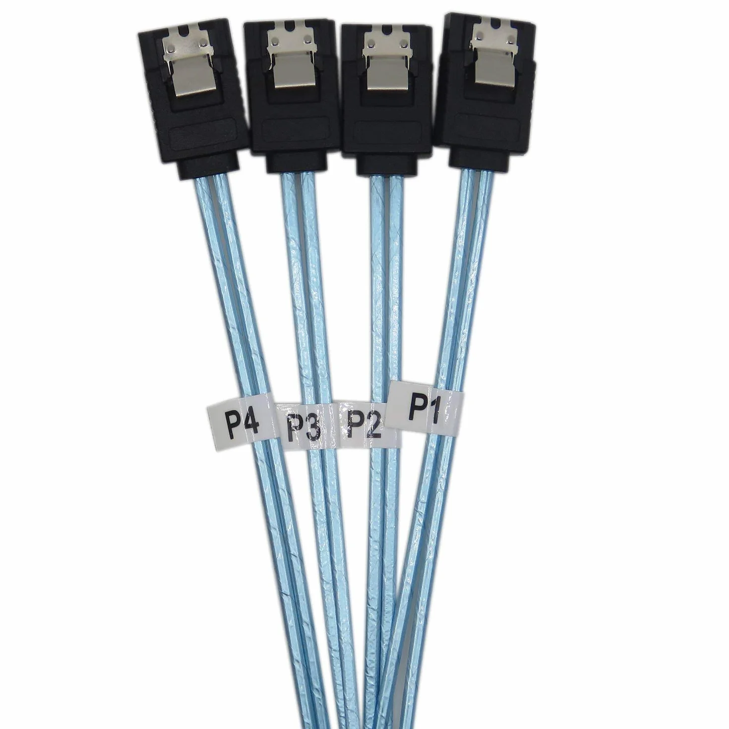 4pcs/Set Sata3 III SAS Cable High Speed 6Gbps Quality for Server 0.5M