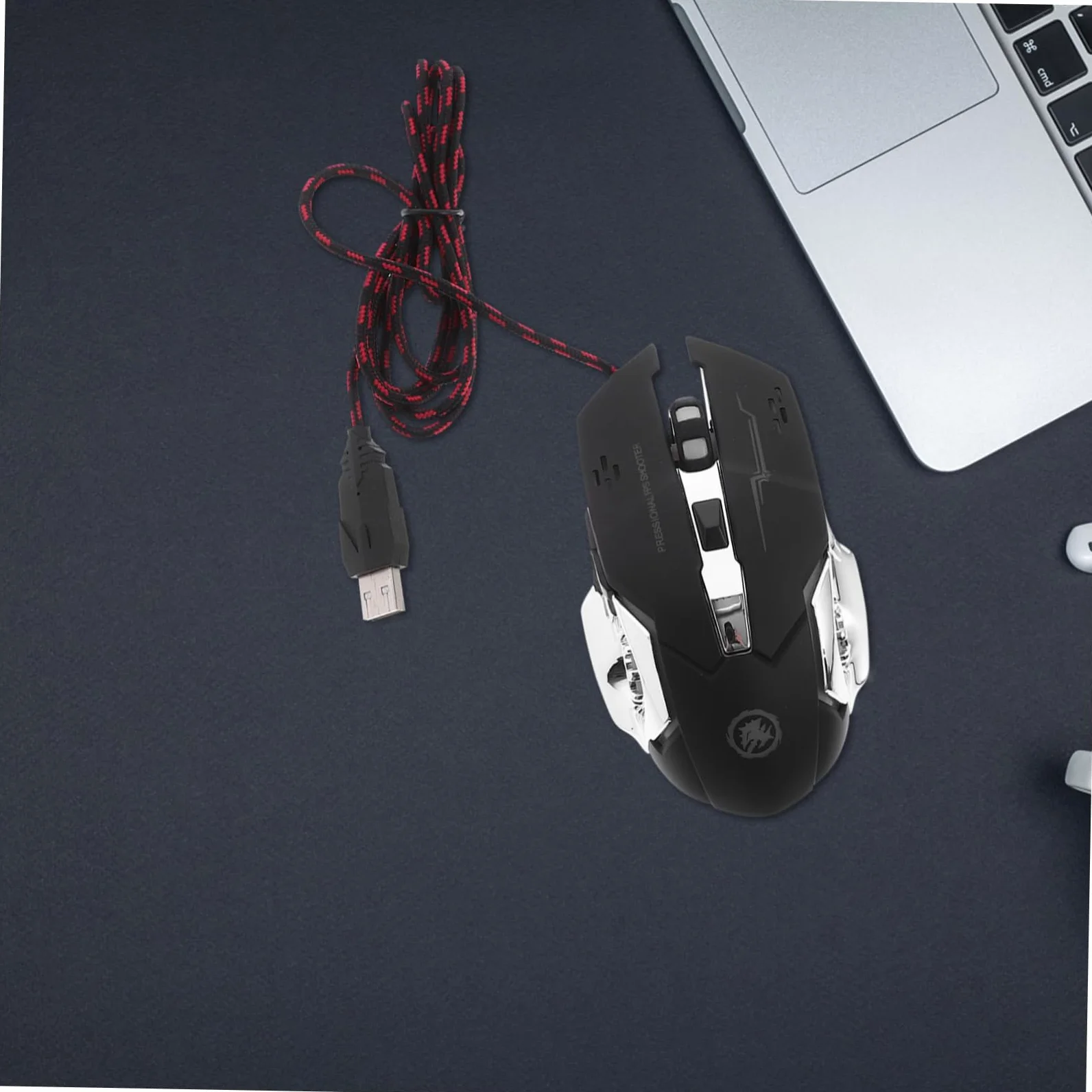 Gadpiparty 3pezzi Mouse Gaming Ergonomico Con Retroilluminazione Led Design Semplice e Comfort Dpi Compatibile Con Laptop e Desktop Materiale Resistente