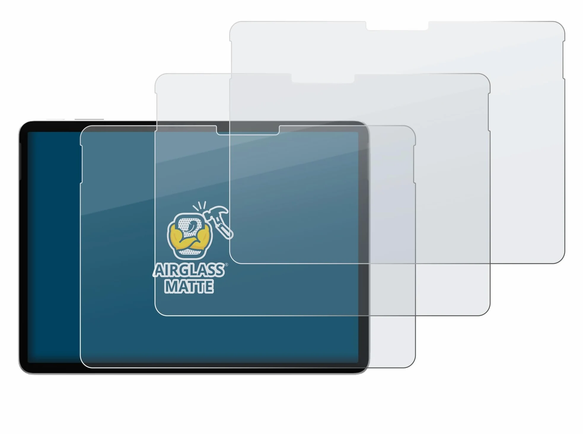 brotect 3 Pezzi Pellicola Vetro per Microsoft Surface Pro 12 2026 | Opaca Protezione Schermo Made in Germany, Anti-Riflesso Durezza 9H Anti-Graffio