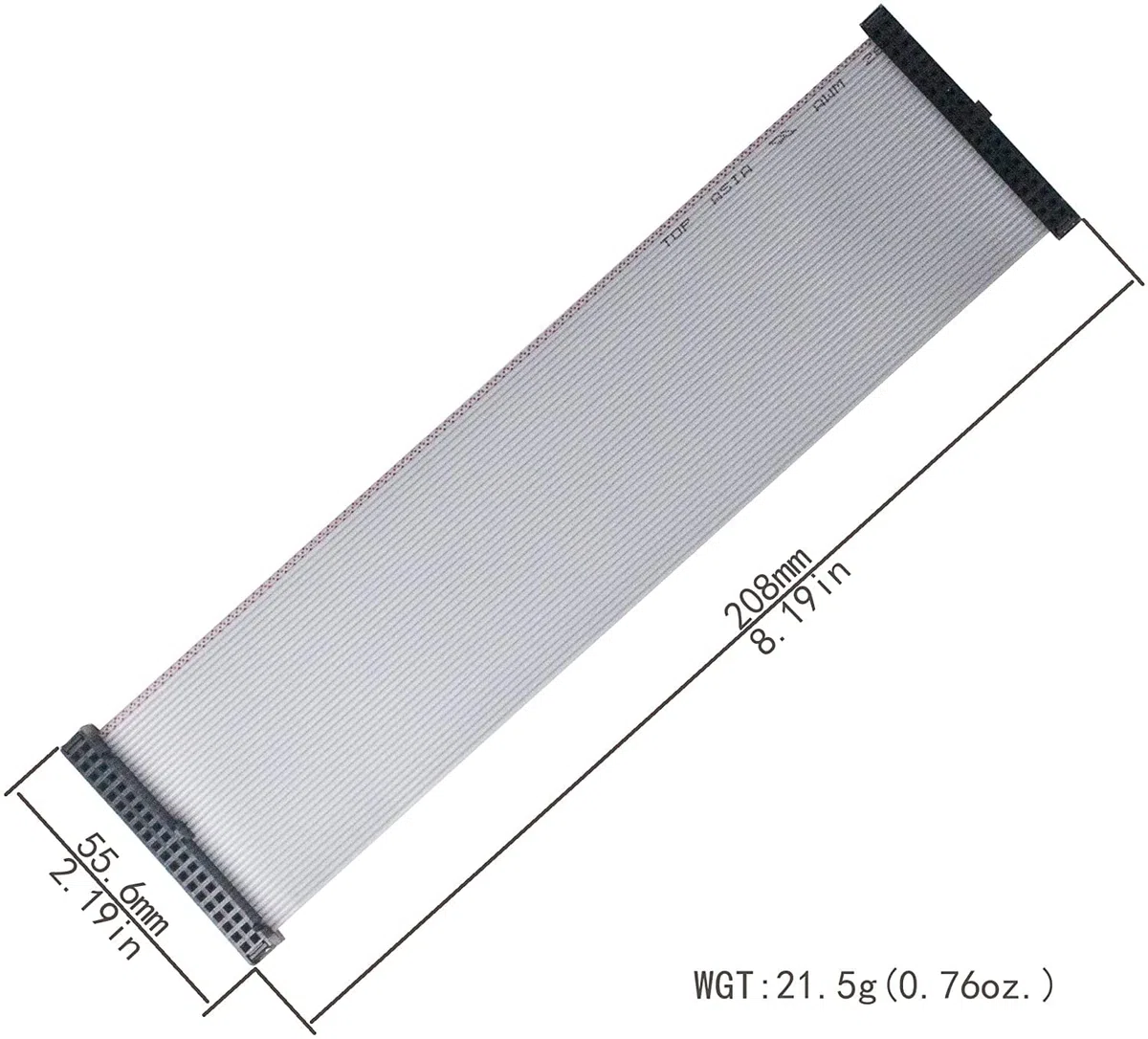 2 cavi a nastro 40P 40 pin grigio 2x20 per Raspberry Pi..