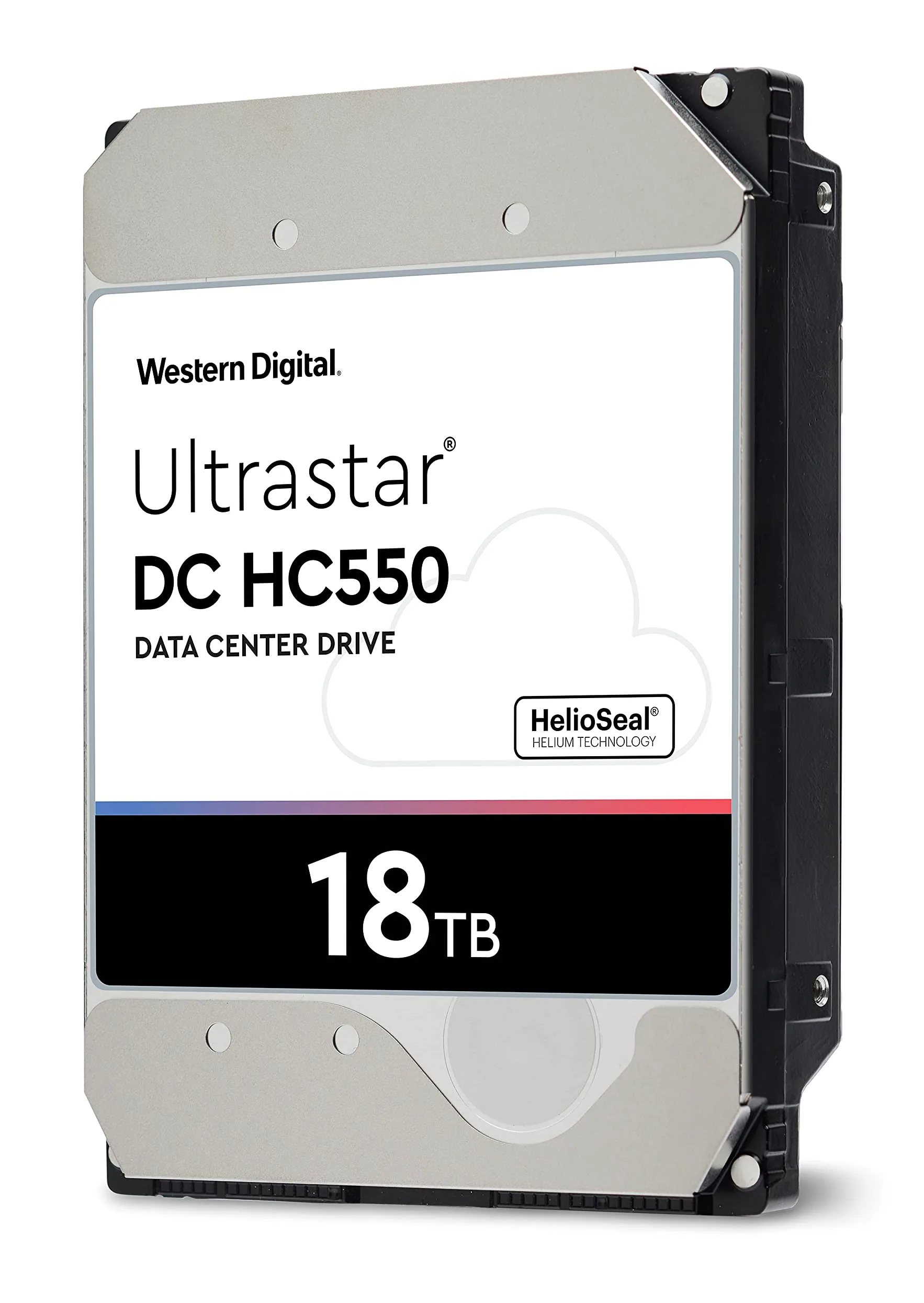 Disco rigido Western Digital Ultrastar DC HC550 Enterprise da 18 TB (SATA 3,5" 6 Gbps, SAS 12 Gbps, 7.200 rpm, 512 MB di cache)
