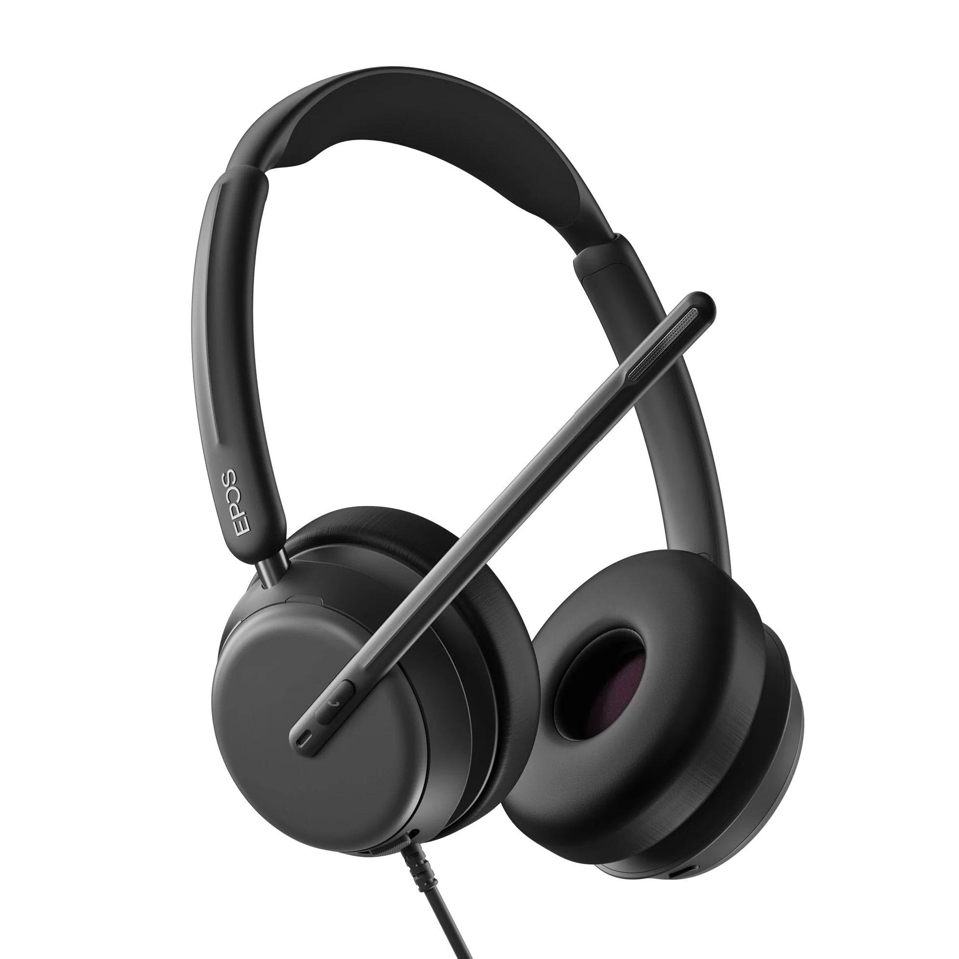 EPOS IMPACT 860T ANC Cuffie con Cavo Doppio Padiglione e Active Noise Cancelling, Certificato Teams, USB-C e USB-A, Super Wideband Audio, Ottime per Chiamate, Zoom, Ufficio, Casa e Lavoro Ibrido