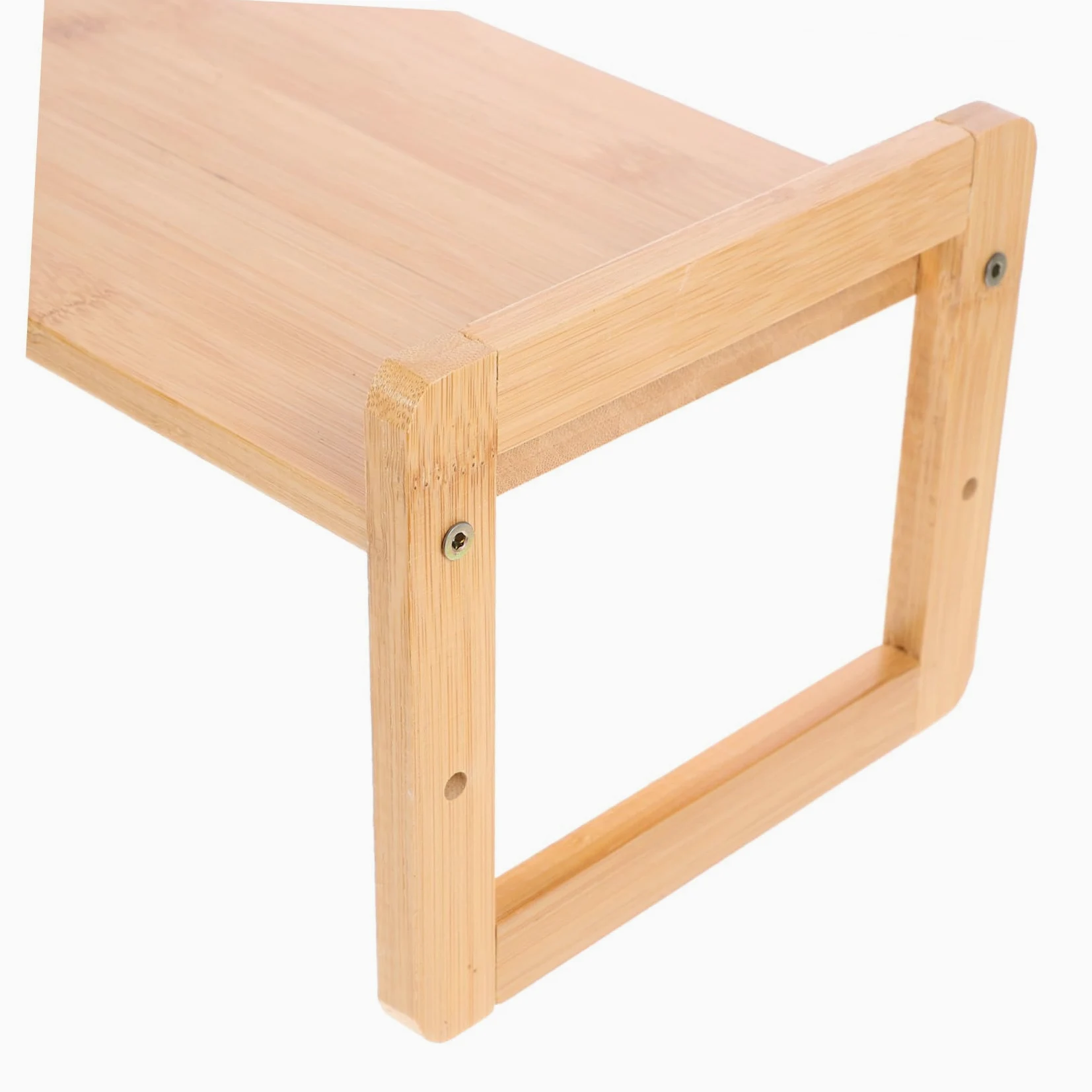 Supporto Monitor da Scrivania in Bamboo Ergonomico Rialzo Compatto per Computer con Elevata capacità di Carico Regala Benessere e Migliora l’Assetto per Ufficio e Casa