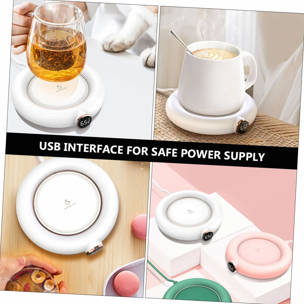 Tappetino Scaldatazze Ricarica Usb Scaldatazze Per Caffè Sottobicchiere Termico Per Bevande Calde Per Casa E Ufficio Mantieni Caldo Le Tue Bevande