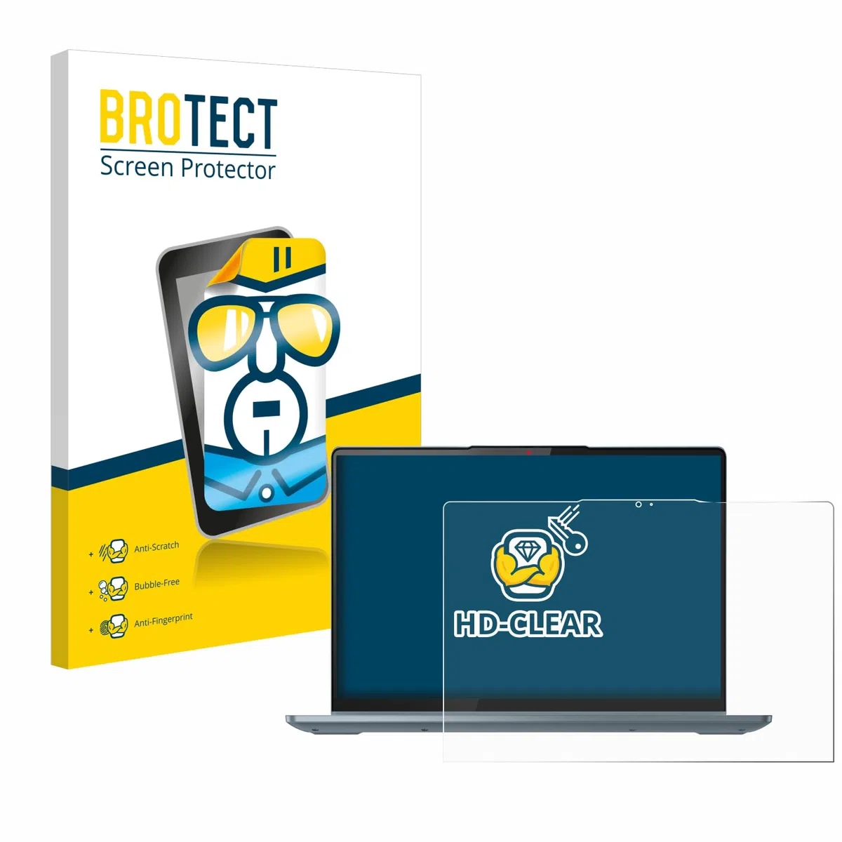brotect Pellicola Protettiva per Lenovo IdeaPad Flex 5 14" Gen 8 2023 Protezione Schermo [Trasparente, Anti-Impronte]