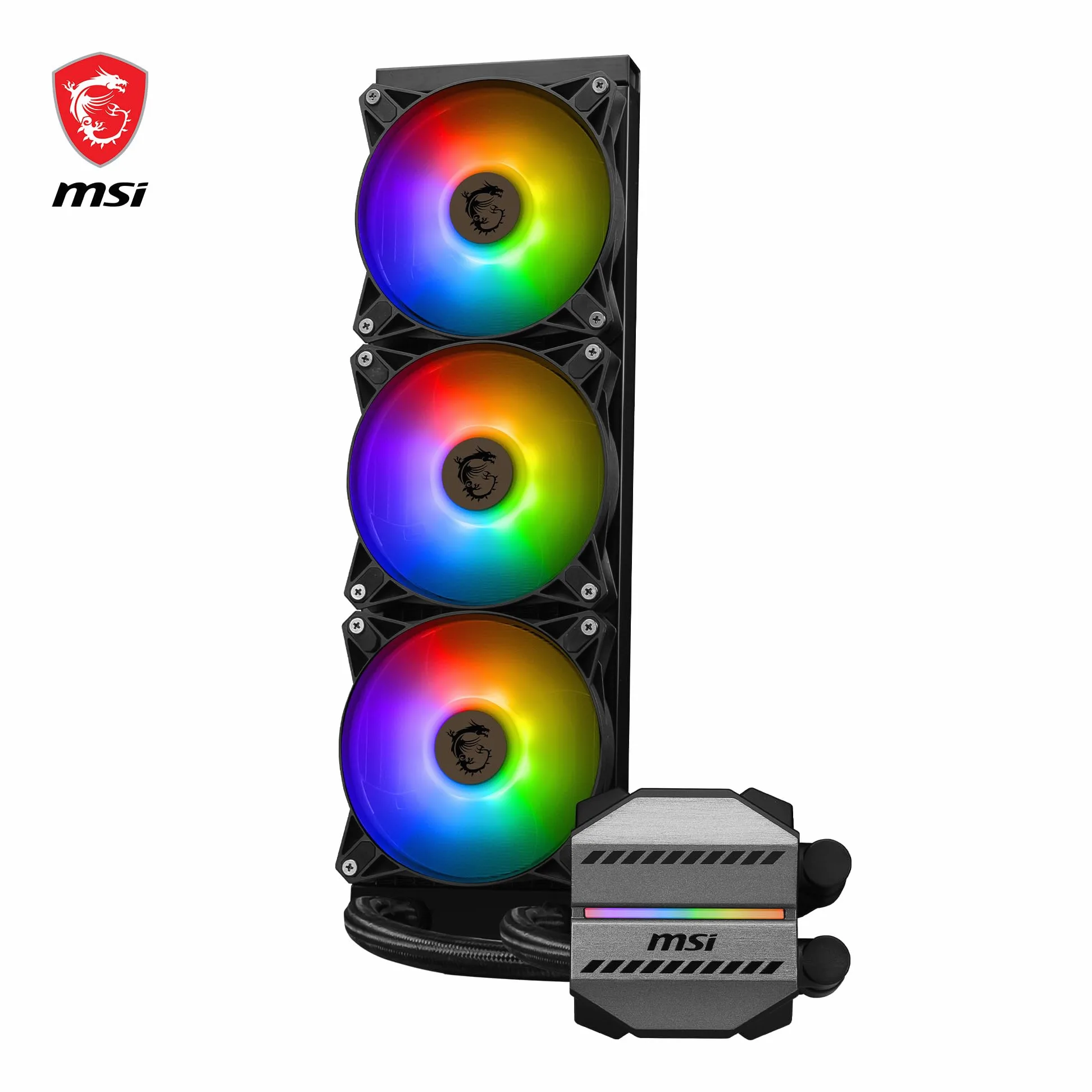 MSI MAG CORELIQUID M360 Dissipatore a liquido - 12 vie con flusso diviso, tubi flessibili a prova di evaporazione, supporto di socket attuali come AM5 e 1700