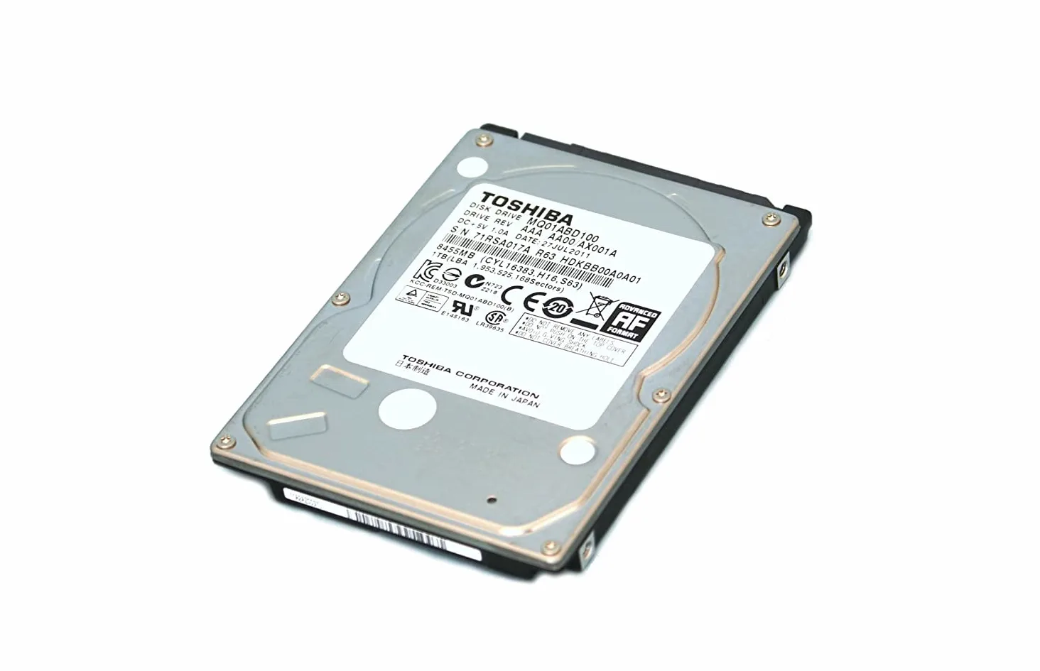 Toshiba MQ01ABD100 HardDisk