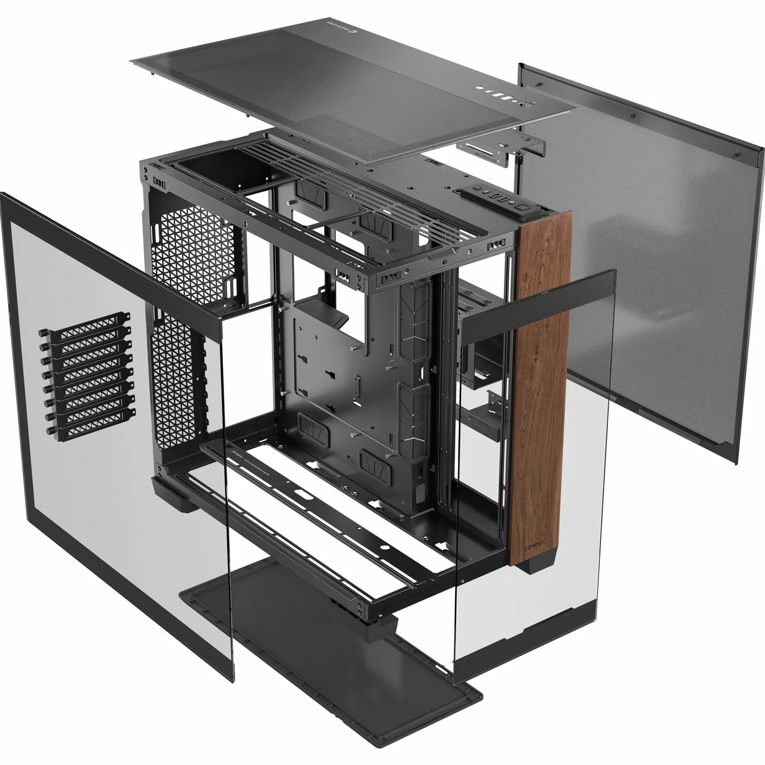 Antec C8 Midi-Tower, Tempered Glass - wood