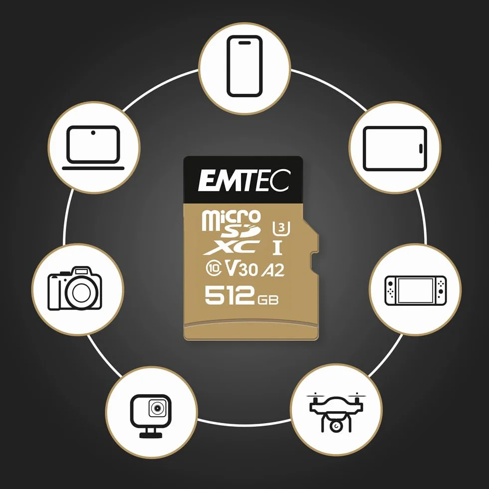 EMTEC SPEEDIN PRO 256 GB MICROSDXC, SPEICHERKARTE