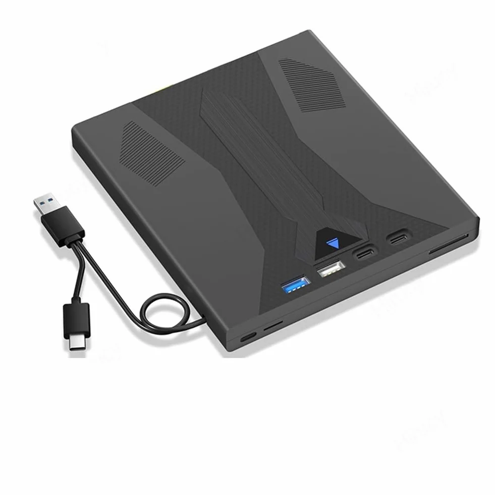 Unità Blu Ray esterna ottica Blu Ray Drive Supporto disco 100G USB 3.0 e lettore DVD/CD/BD di tipo C per PC Laptop Desktop Unità Bluray ottica 3D