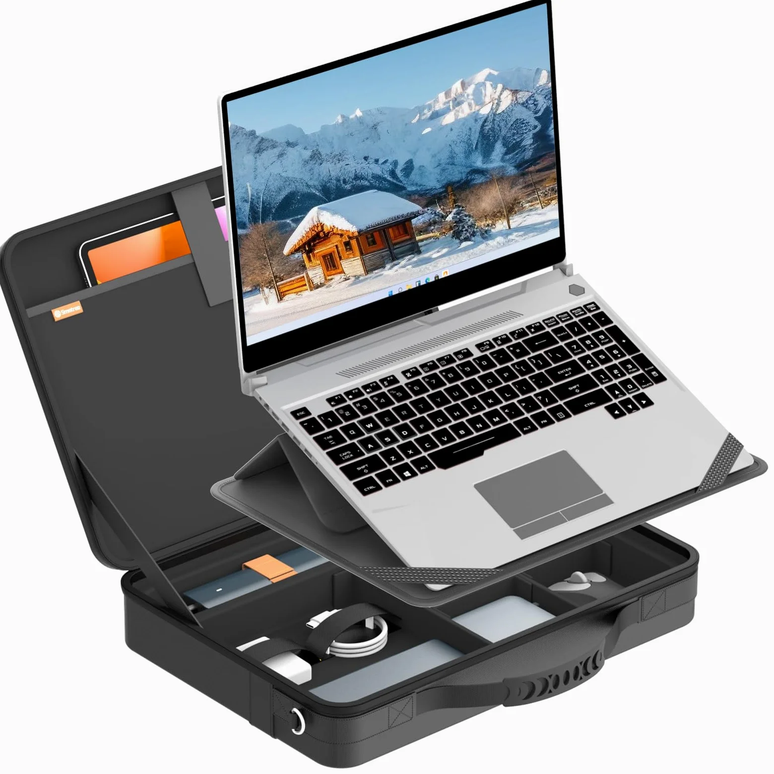 Smatree Custodia a tracolla per laptop con supporto per Razer Blade 16 2024/2023 da 15-16 pollici, per Razer Blade 15 2023/2022, custodia rigida per laptop con supporto (A485S)