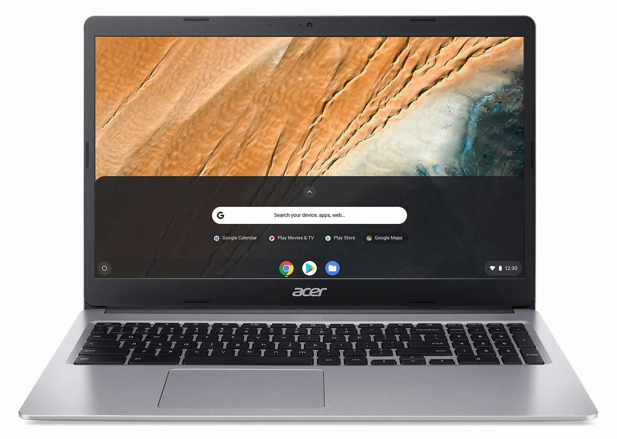 Acer Chromebook 315 CB315-3H-C417 Laptop da 15.6 pollici HD, PC notebook (Intel Celeron N4000, 4 GB di RAM, 32 GB eMMC, grafica Intel UHD, Chrome OS) - Tastiera AZERTY (francese), portatile grigio