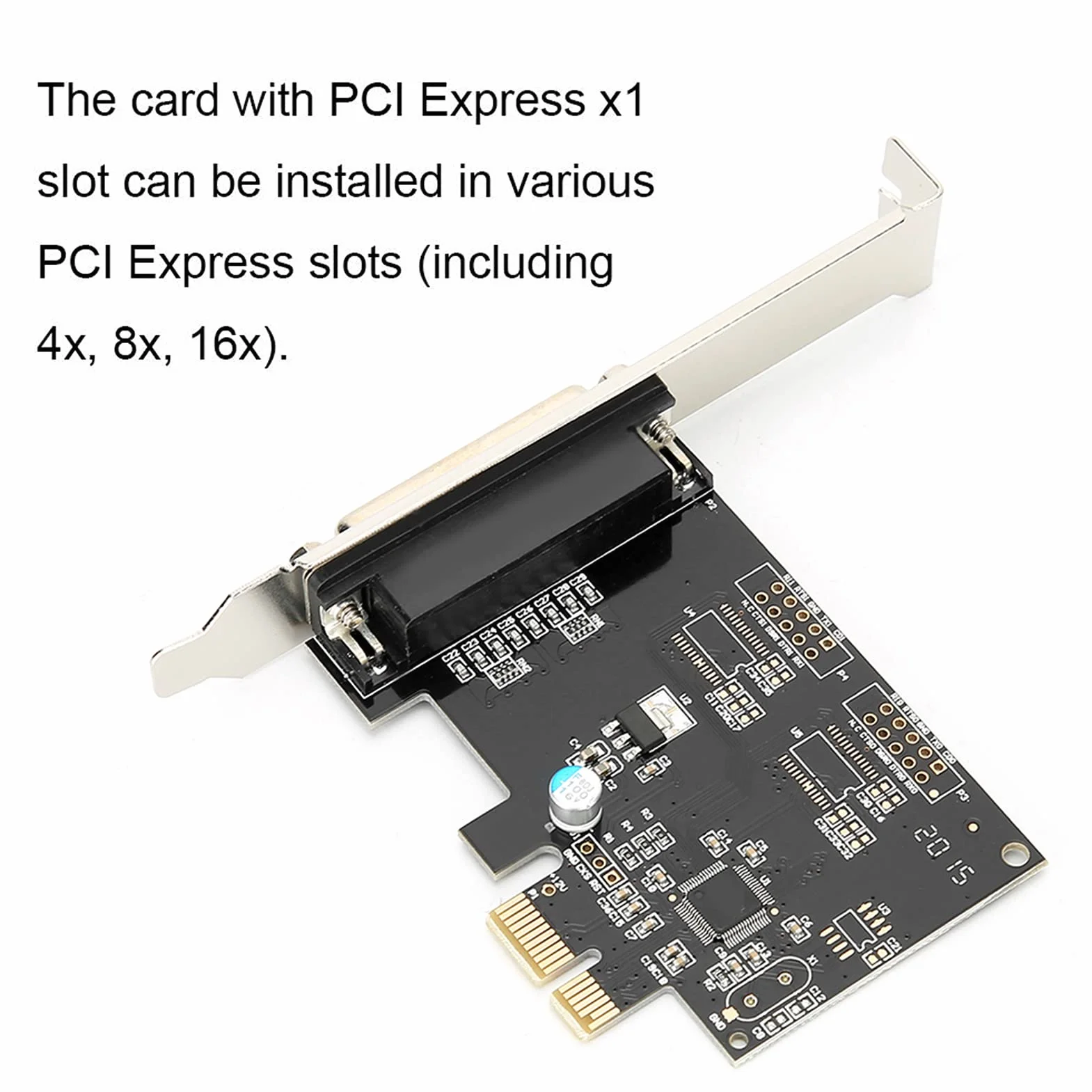 Scheda Porta Parallela PCI Express, Scheda Stampante DB25 LPT a Porta Singola per, OS X,