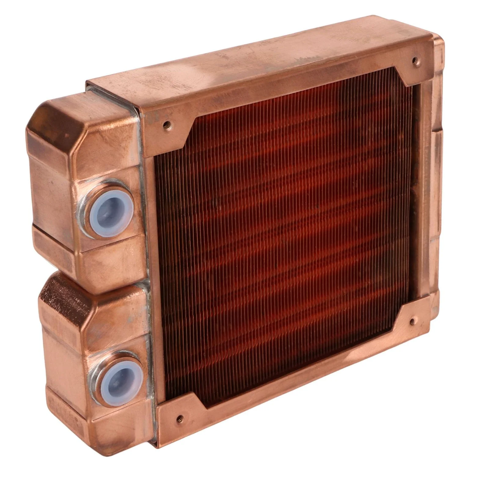 Raffreddamento Ad Acqua Rame Rosso 7mm Tubo Tondo 6 di Rame Alta Filettatura G1/4 Scambiatore di Calore Liquido per PC da Gioco Costruzioni di Computer