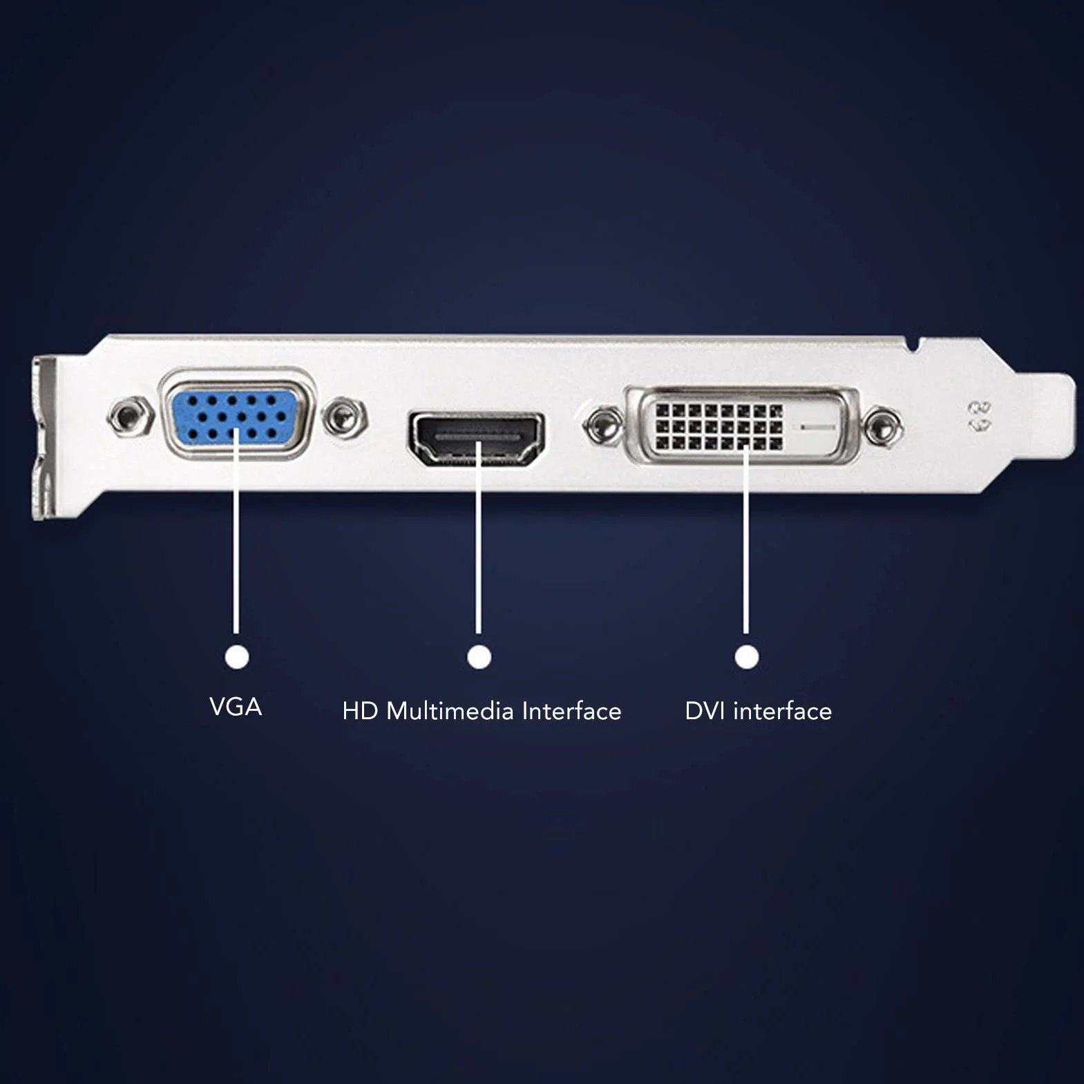 VBESTLIFE Scheda Grafica GT210, Scheda Video Desktop 1G DDR3 64 Bit 589 MHz, Interfaccia Multimediale HD, VGA, DVI, PCIE 2.0 X16, DirectX 10.1