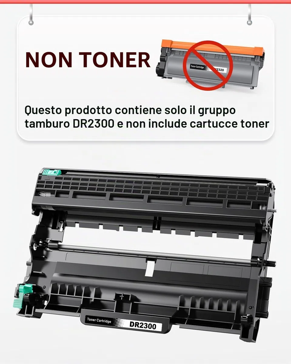 DR2300 Tamburo compatibile con Brother DR2300 DR-2300 Tamburo TN2320 TN-2320 Toner per Brother MFC-L2700DW MFC-L2700DN MFC-L2720DW HL-L2340DW HL-L2300D DCP-L2520DW DCP-L2540DN MFC-L2740DW