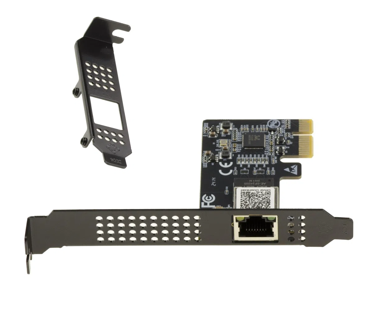 KALEA-INFORMATIQUE Scheda controller di rete PCIe 5 Gigabit ETHERNET 10 100 1000 1G 2,5G 5G con connettore RJ45 e chipset REALTEK RTL8126 CHIPSET