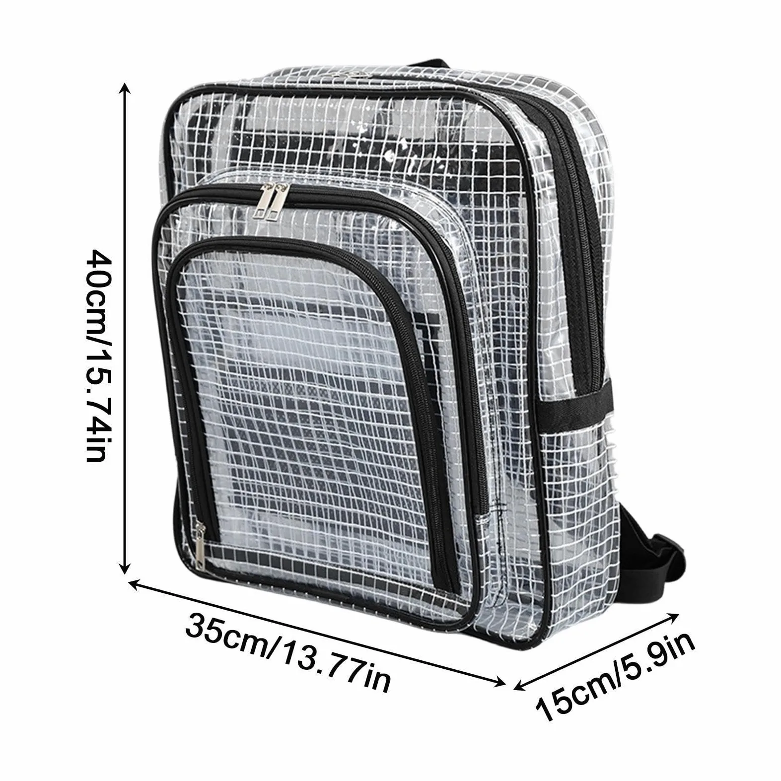 Zaini Antistatici Per Dispositivi Elettronici Trasparente Grande Capacità | Borsa Porta Attrezzi Antistatica In Pvc per Viaggio, Pendolarismo Quotidiano, Viaggi di Lavoro, Laptop