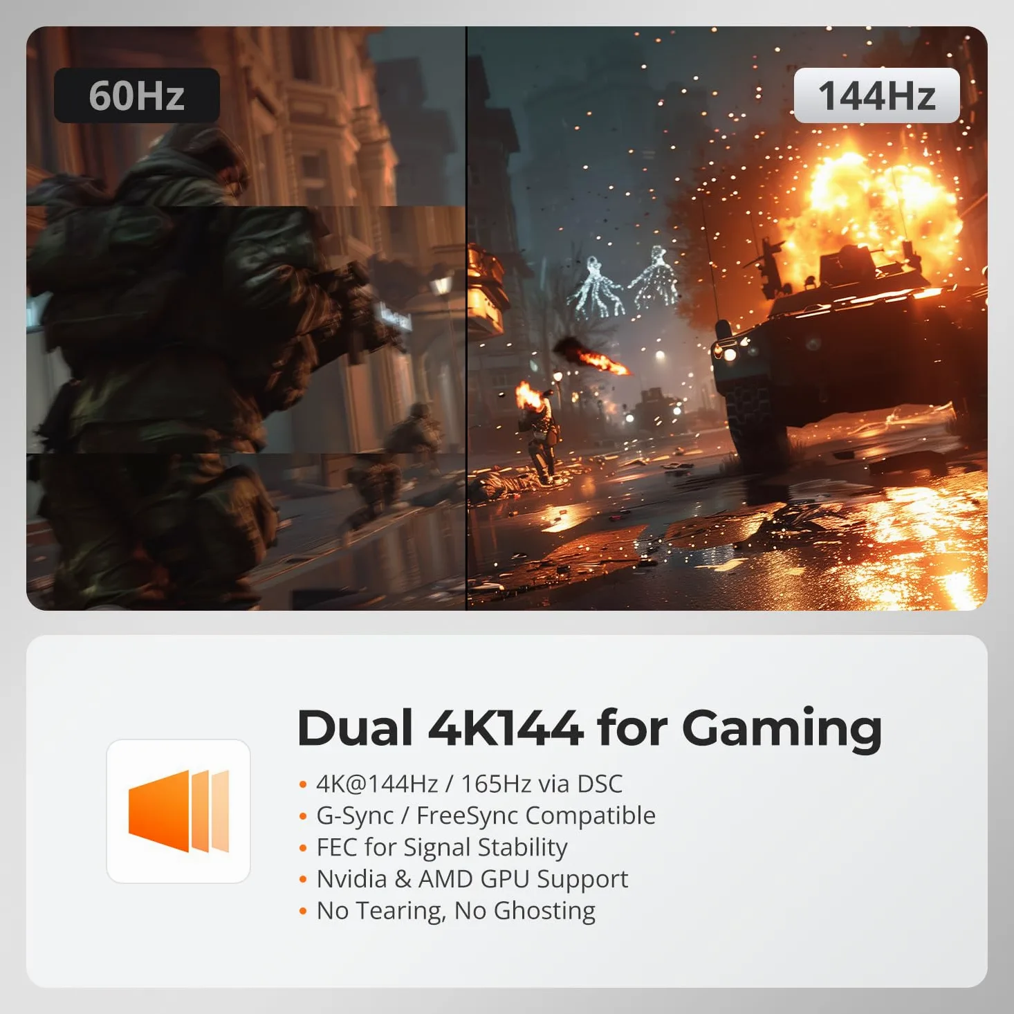 TESmart DisplayPort 8K@60Hz KVM Switch 4 PC 2 Monitor, USB 3.0 DP 1.4 KVM Switch Dual Monitor 4K @144Hz Per Docking Station Gaming Emulator, EDID Emulator, Gigabit Network, Hotkey Switch, Microfono