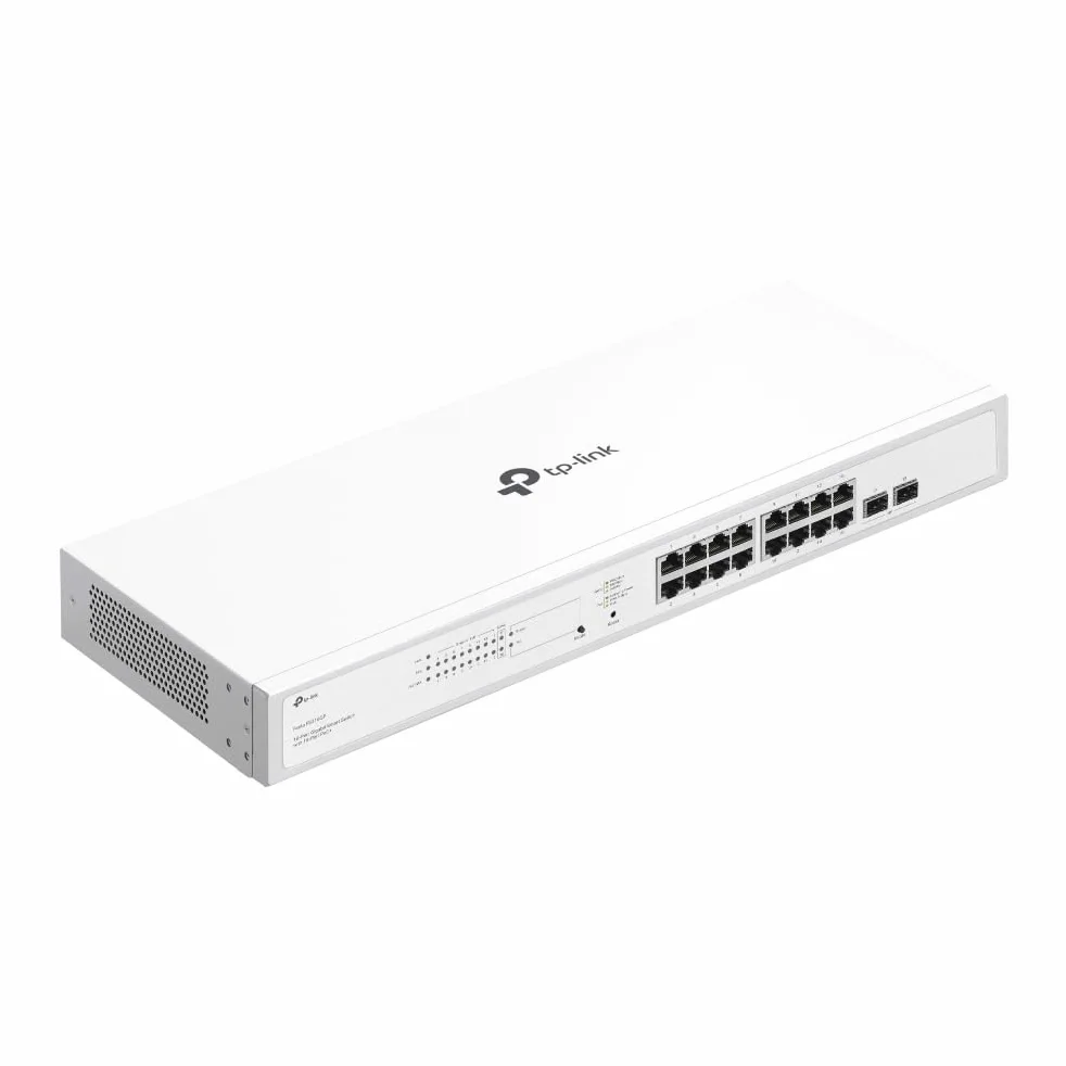 TP-Link Festa FS318GP - Switch Gigabit a 18 porte, 16 porte Gigabit 802.3af/at PoE+, 2 slot SFP Gigabit, budget PoE totale da 150 W, fino a 30 W per porta, gestione cloud gratuita