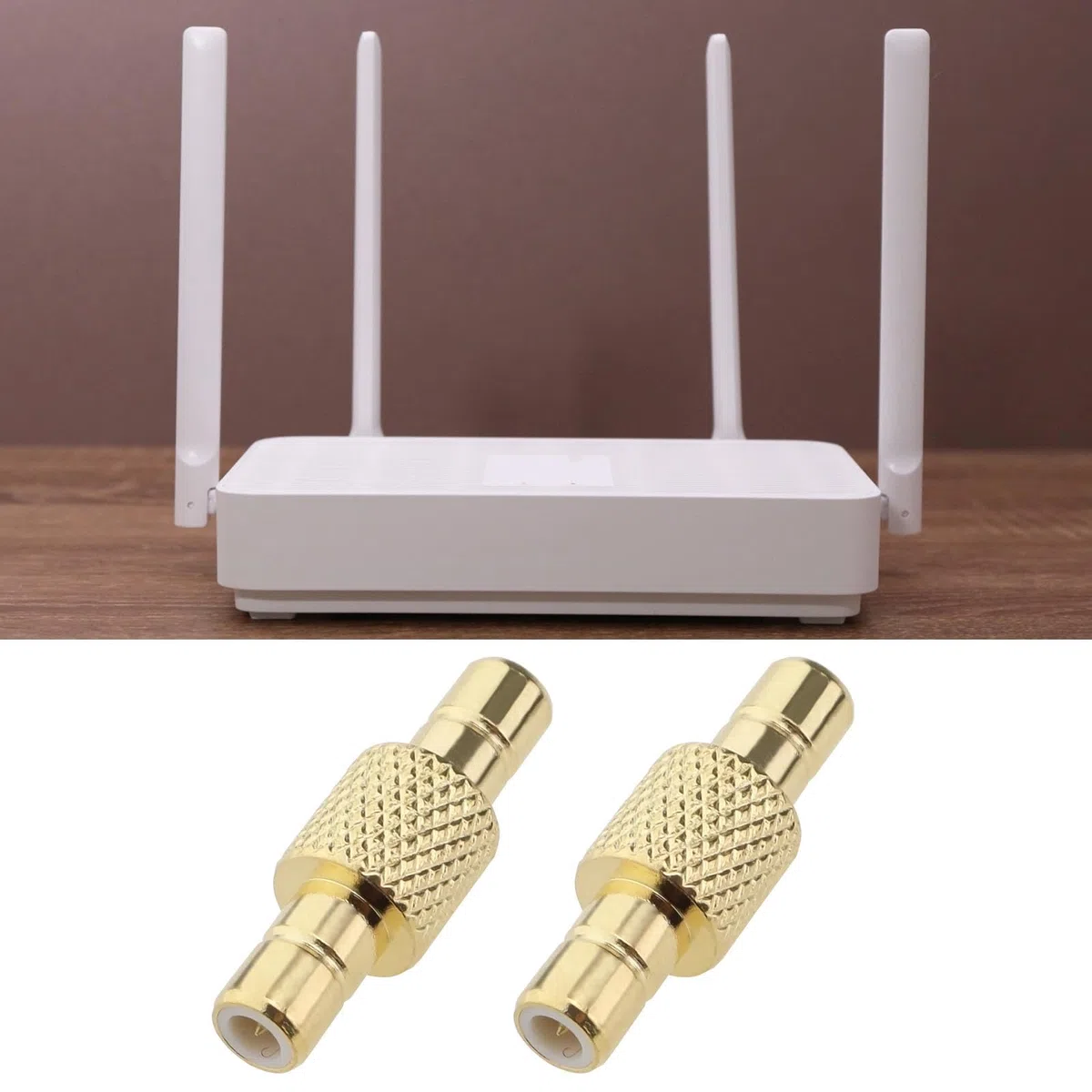 ECSiNG 2 Pezzi Adattatore Connettore SMB Maschio a Maschio SMB Dritto RF 50 Ohm Convertitore Connettore SMB Maschio a Maschio per Antenne TV Dispositivi LAN Wireless Cavo Coassiale Radio Wi-Fi