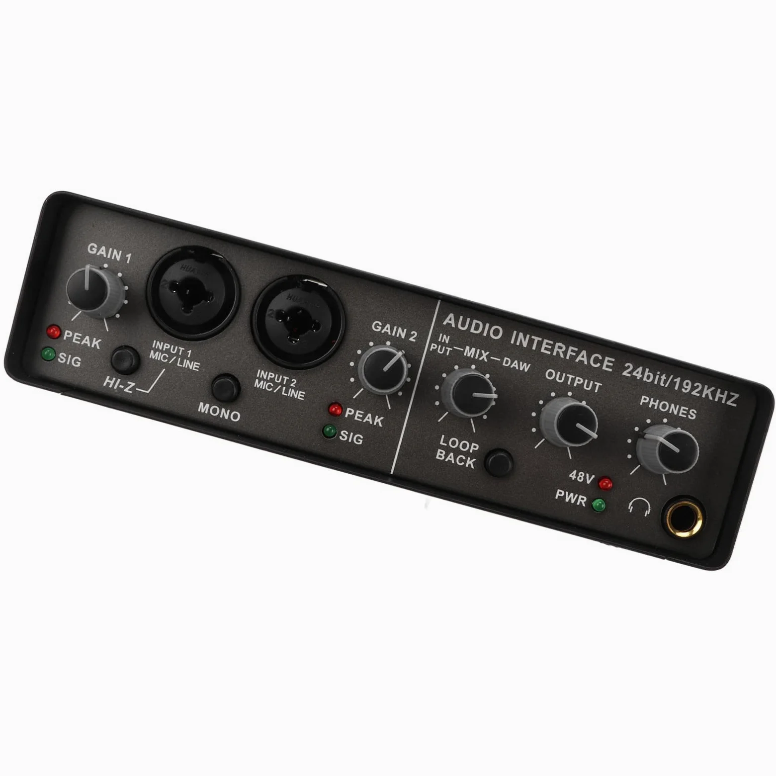 Scheda Audio Live USB, 24BIT 192KHZ Registrazione Professionale Scheda Audio Trasmissione Live Studio Interfaccia USB 2.0 per Trasmissione Live