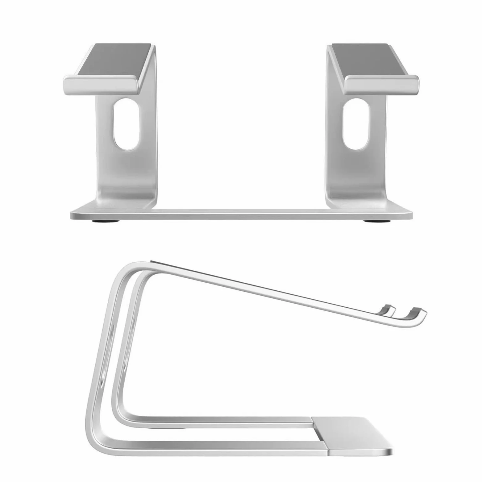 Supporto per computer Supporto for laptop da scrivania, supporto ergonomico for laptop, alluminio, raffreddamento ventilato, supporto for notebook, portatile, antigraffio, tutti i laptop 15,6 pollici