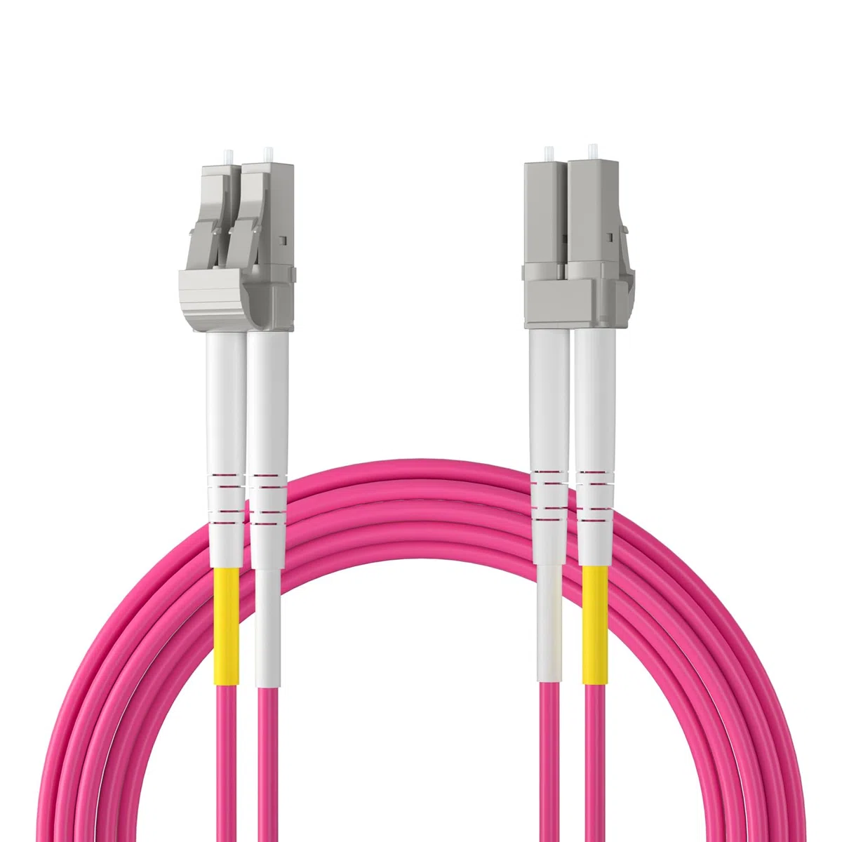 ipolex LC to LC Fiber Patch Cable Multimode, 10/40Gb OM4 Fiber Optic Cable, Duplex 50/125μm Fiber Optic Internet Cable, LSZH Fiber Optic Jumper for MMF SFP/SFP+ Transceiver, 10-meter, 1-Pack.