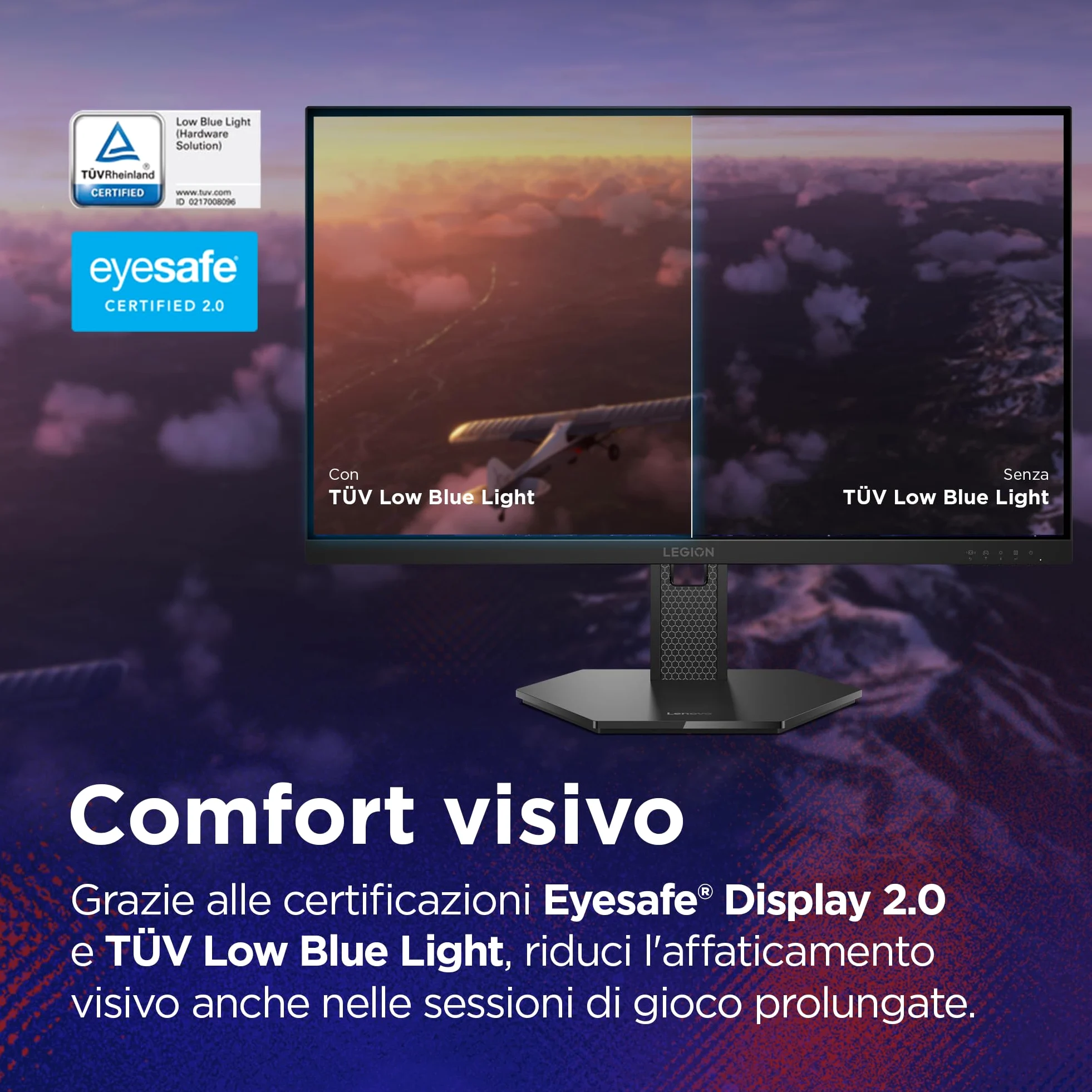 Lenovo Legion 27-15 | 27" Monitor Gaming IPS Full HD | 240Hz | 0.5 ms | DP 1.4, 2x HDMI 2.1 | AMD FreeSync Premium | Regolabile | VESA 100x100