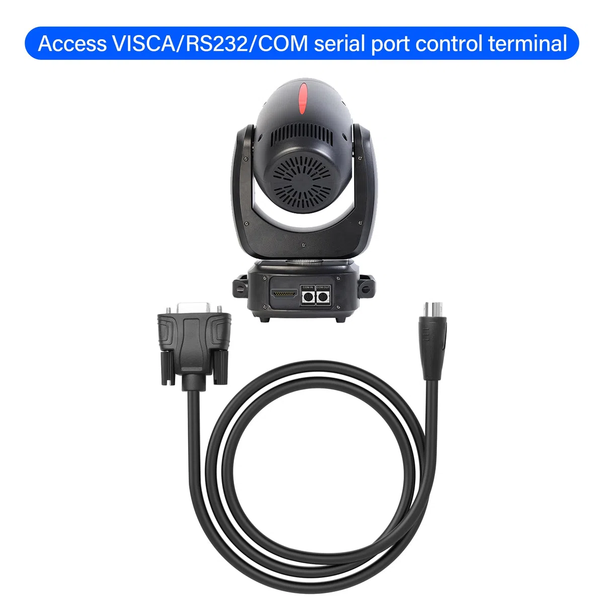 RS232 DB9 to Mini DIN 8-Pin Serial Cable, Male Terminal Screw Adapter Cable for Microphone Scanner Printer - 3.28ft/1M