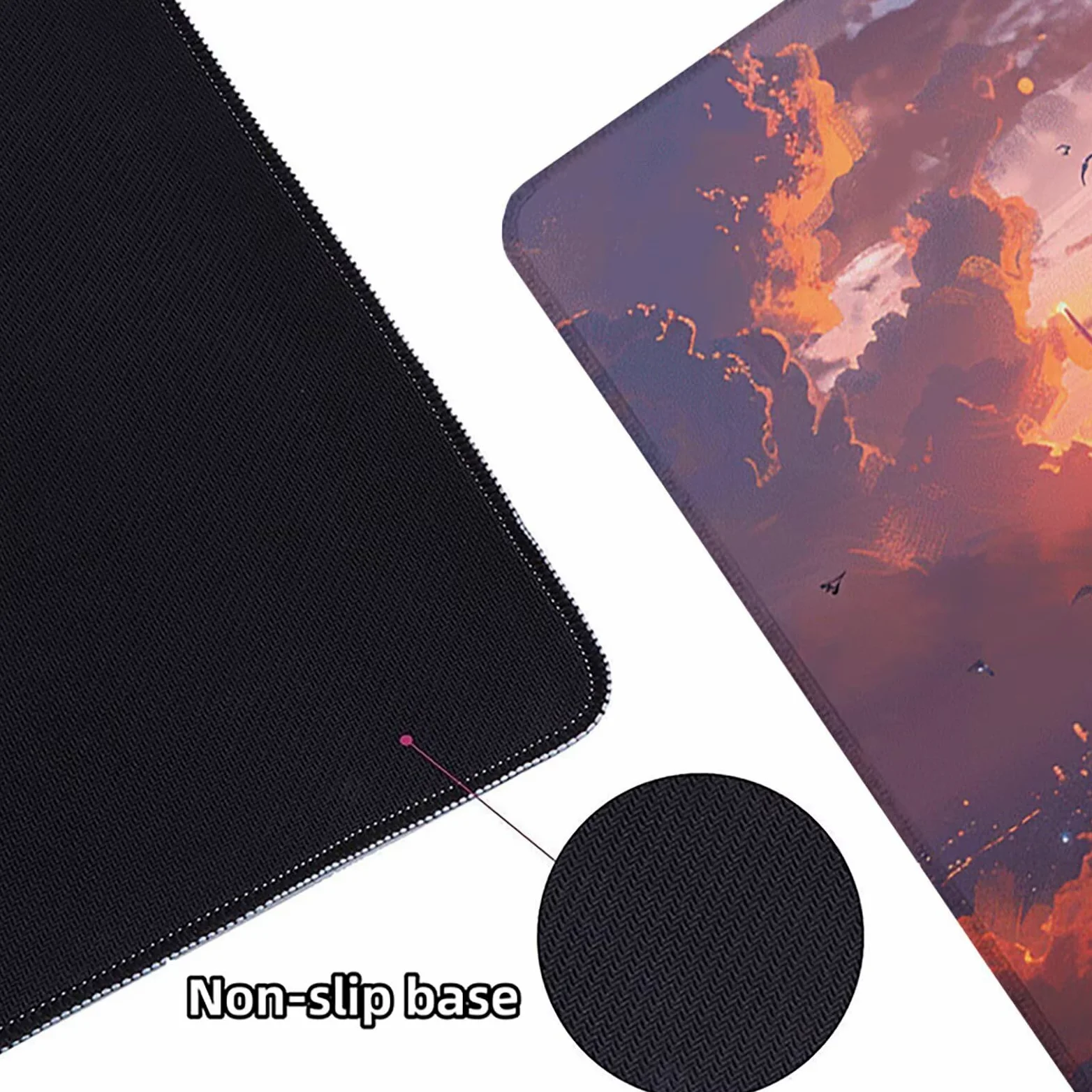Aereo Tappetino Mouse XXL 1200x600mm Tappetino Mouse Giallo Gomma Antiscivolo Sottomano Scrivania, Migliora Precisione e Velocità Mouse Pad per Ufficio Gaming Accessori Scrivania, Regalo Uomo, H-H