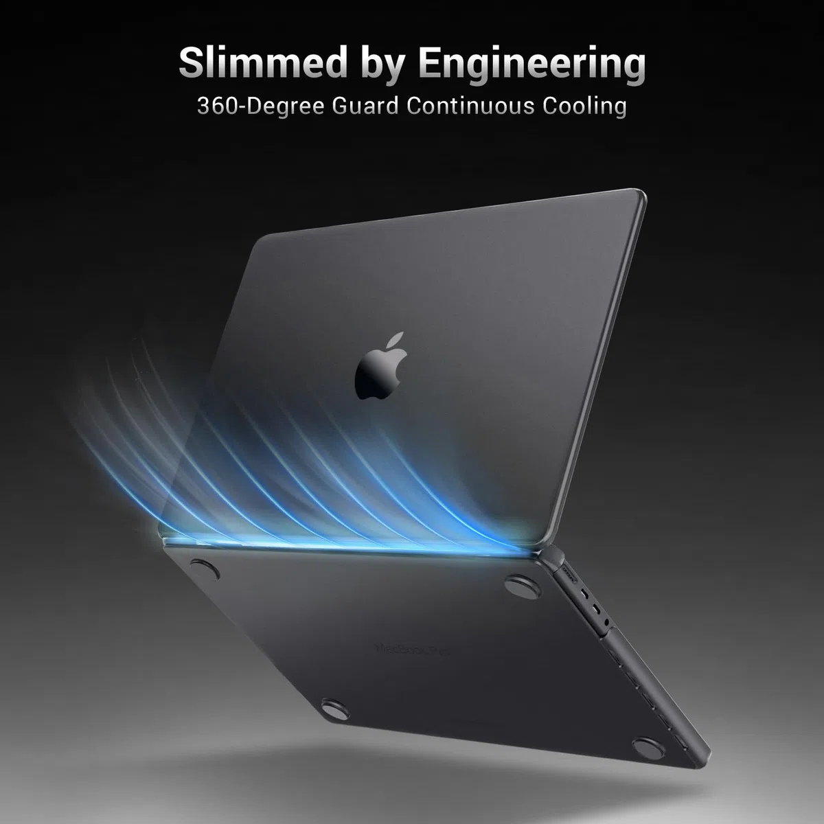 MOSISO Custodia Compatibile con MacBook Pro 14 Cover 2025 2024-2021 M5 A3434 M4 A3112 A3185 A3401 M3 A2918 A2992 M2 A2779 M1 A2442, Case Naturale Ultra-Sottile&Copritastiera&Pellicola, Spazio Nero