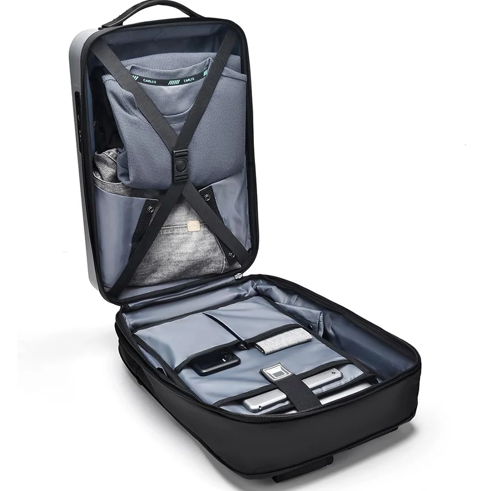 Stile semplice Zaino Porta PC 16 Pollici Impermeabile Zaino espandibile Uomo Lavoro con porta USB Zaino Antifurto Uomo per Uffico Università Scuola Viaggio Business