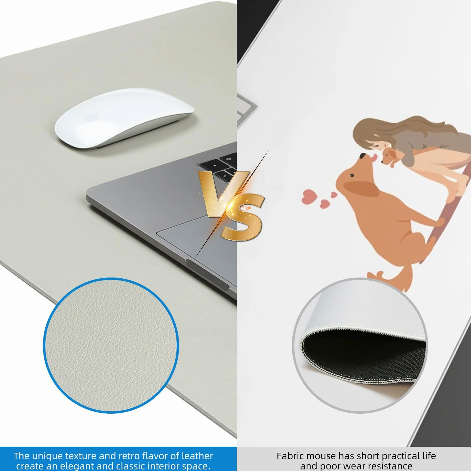 Tappetino per mouse con ricarica wireless, grande tappetino da scrivania con base antiscivolo, tappetino per mouse e tappetino per computer, tappetino di ricarica wireless per ufficio, casa, lavoro,