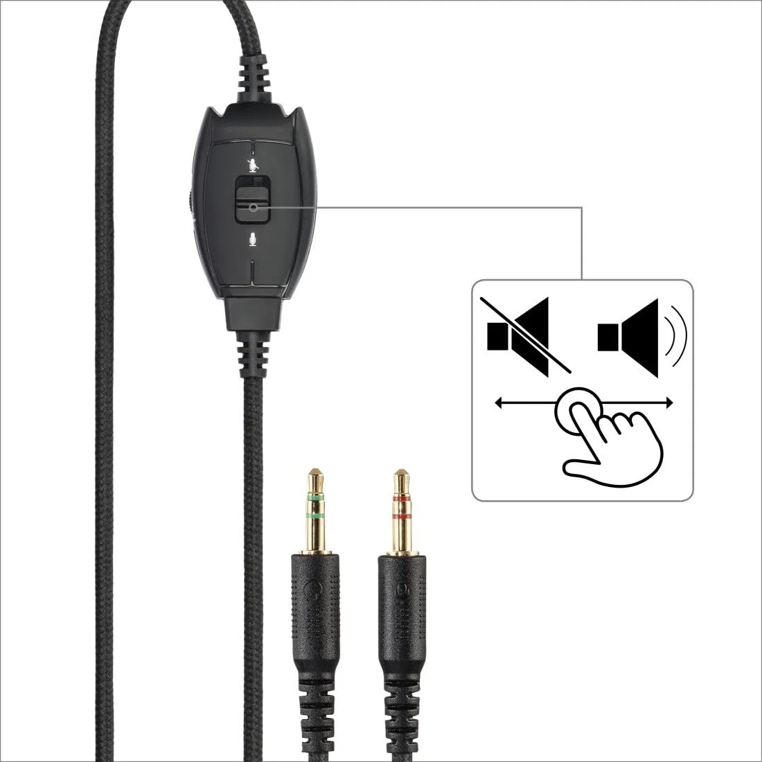 Hama Cuffie per PC Over Ear con microfono (cuffie con regolazione del volume e braccio microfono regolabile, per videoconferenze, home office, call center, eLearning, 2 connettori jack da 3,5 mm) nero