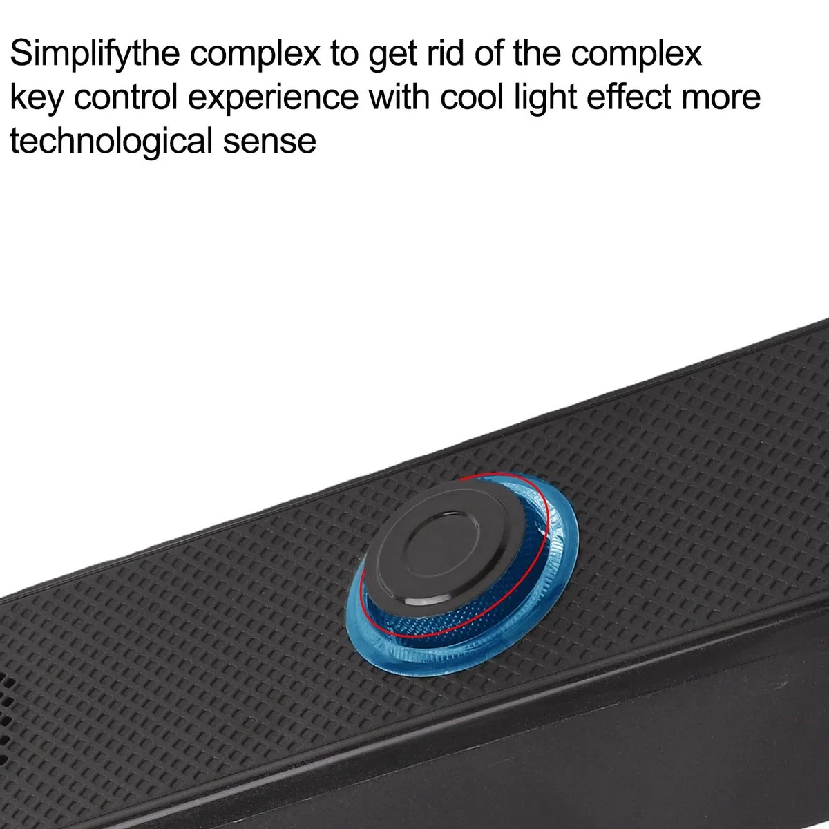 Soundbar cablata e wireless per TV, PC, laptop, altoparlante surround home theater alimentato tramite USB, carillon stereo sottile con audio di alta qualità, nero (modello di ricarica)
