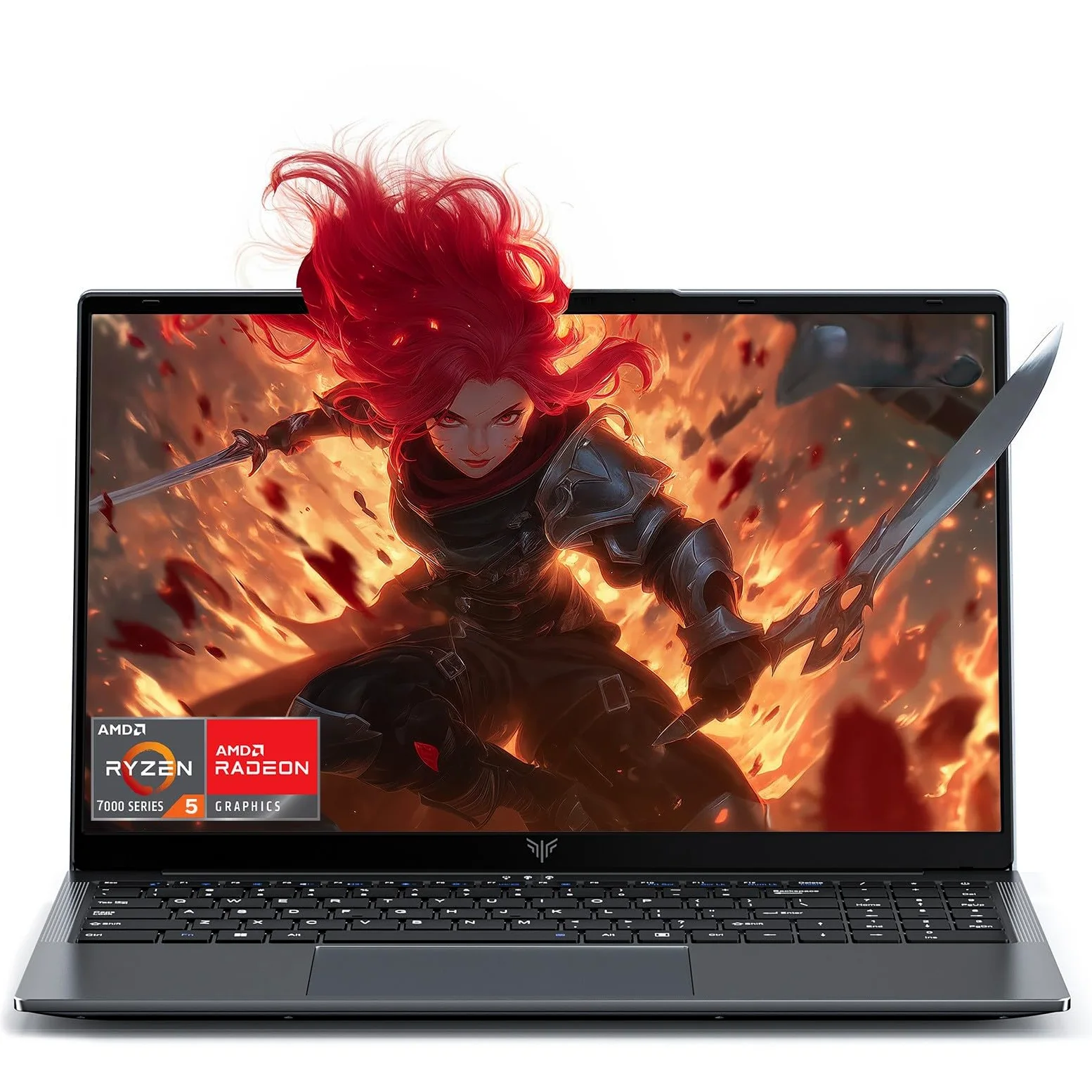 15.6" PC Portatile Ryzen 5 7430U Fino a 4.3 GHz, Computer Portatile 16GB RAM DDR4 512GB SSD Espansione 2TB, Laptop FHD 1920x1080, WiFi 6.0, BT5.2, HDMI, USB3.2, Type C, Notebook Ufficio Studia