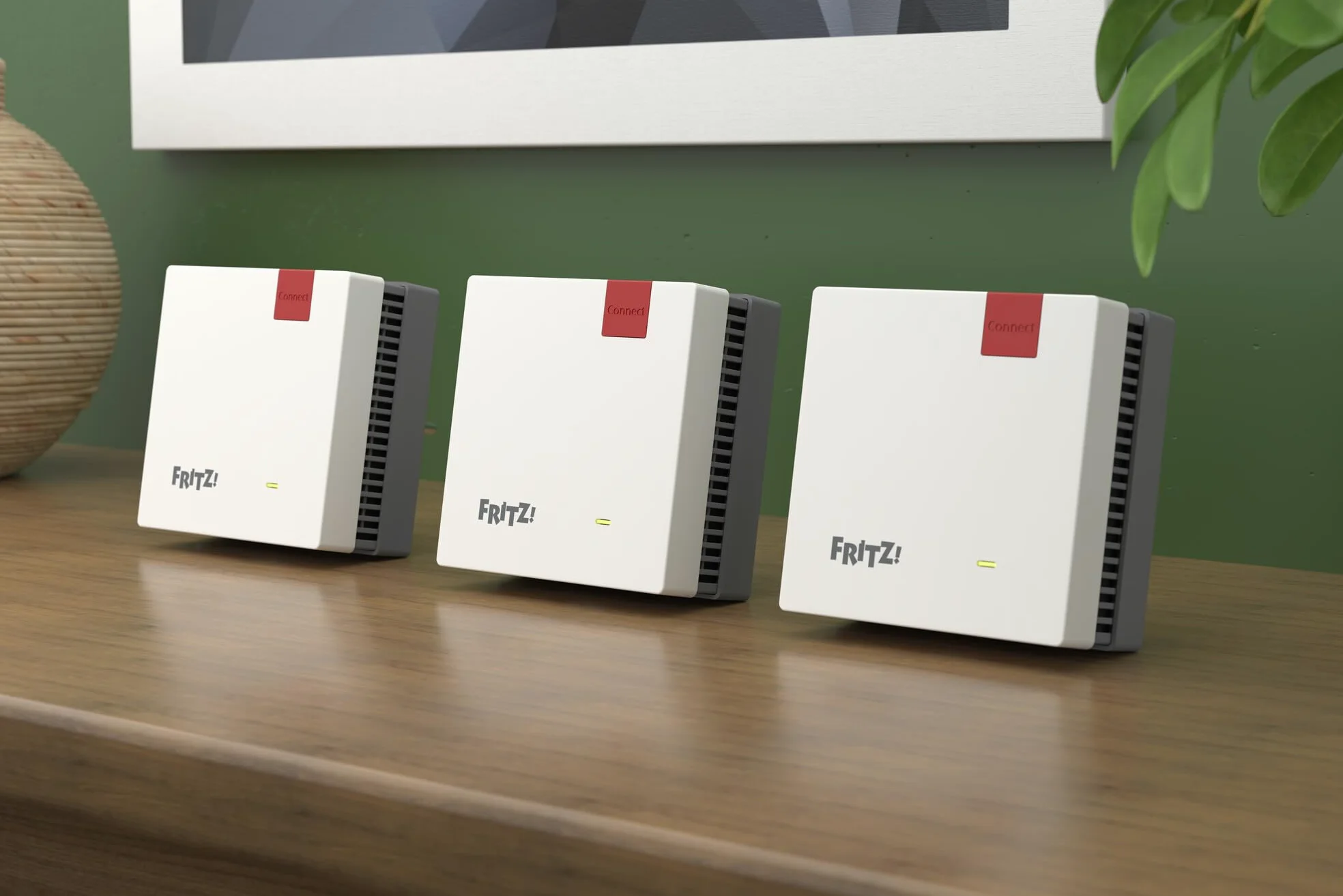 FRITZ!Mesh Set 1700 da 3 | Wi-Fi 7 fino a 3.600 Mbit/s | Copertura Wi-Fi per 5-7 stanze | Ideale per router Internet o modem per fibra ottica (ONT) | Configurazione semplice | Made in Europe