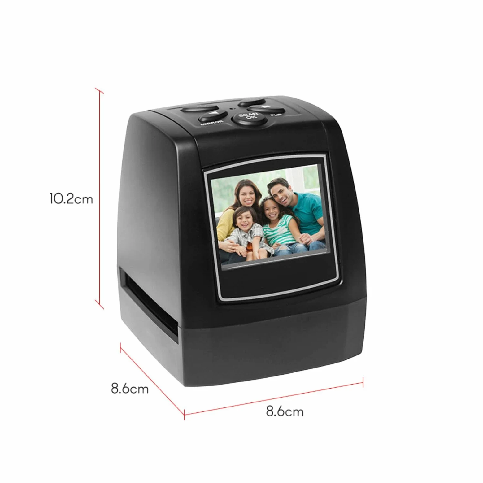Scanner portatile per film negativi da 35 mm/135 mm, per appassionati di fotografia e amanti della nostalgia, facile da usare e riporre